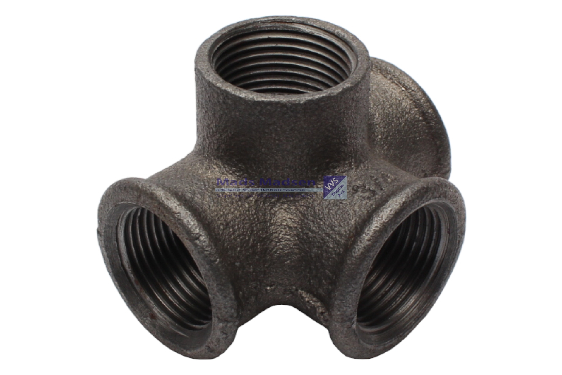 1/2" sort hjørnetee