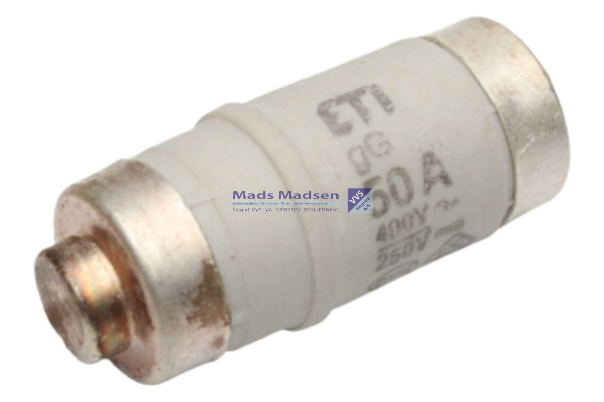 50 Amp. Sikring Neozed 250/400 v.D02