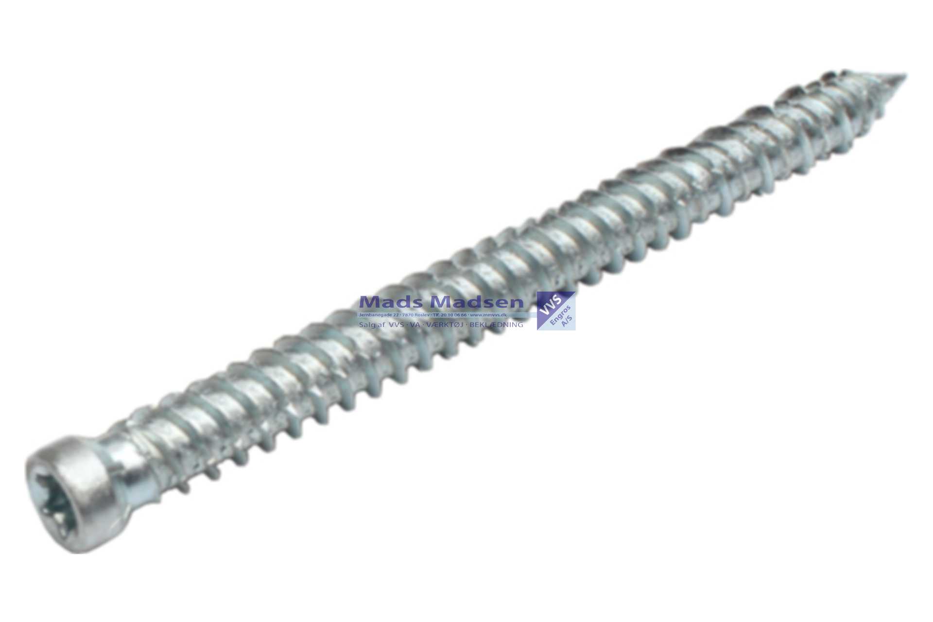 7,5 x 132 Beton/karmskrue cyl. hoved 100 stk/pk