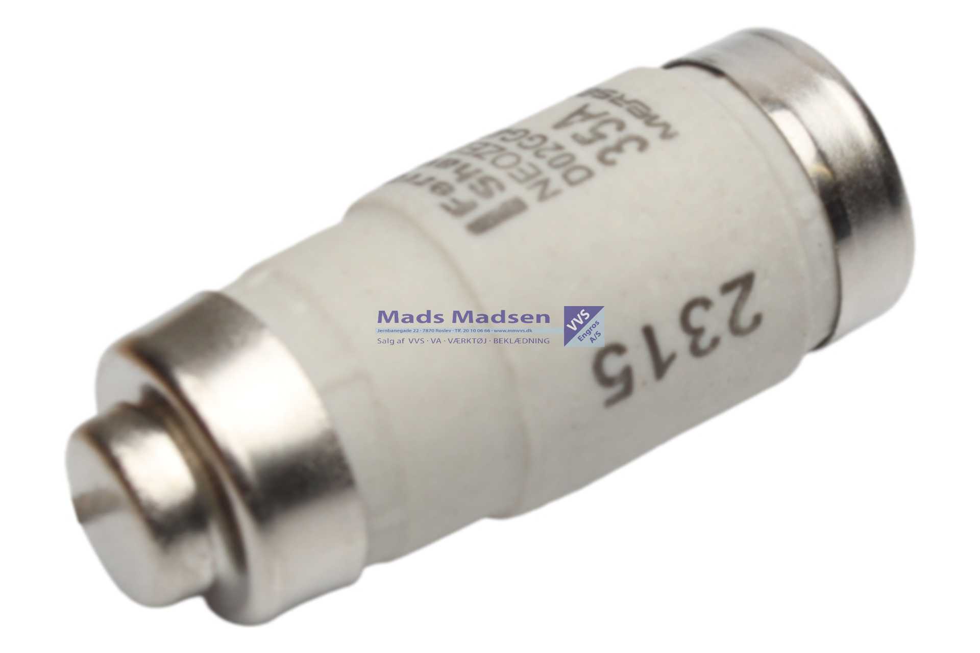 35 Amp. Sikring Neozed 250/400 v.D02