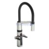 Oras Optima krom køk.batteri L-tud 2-grebs & flexslange 230/12V fremspring 200mm 2728F