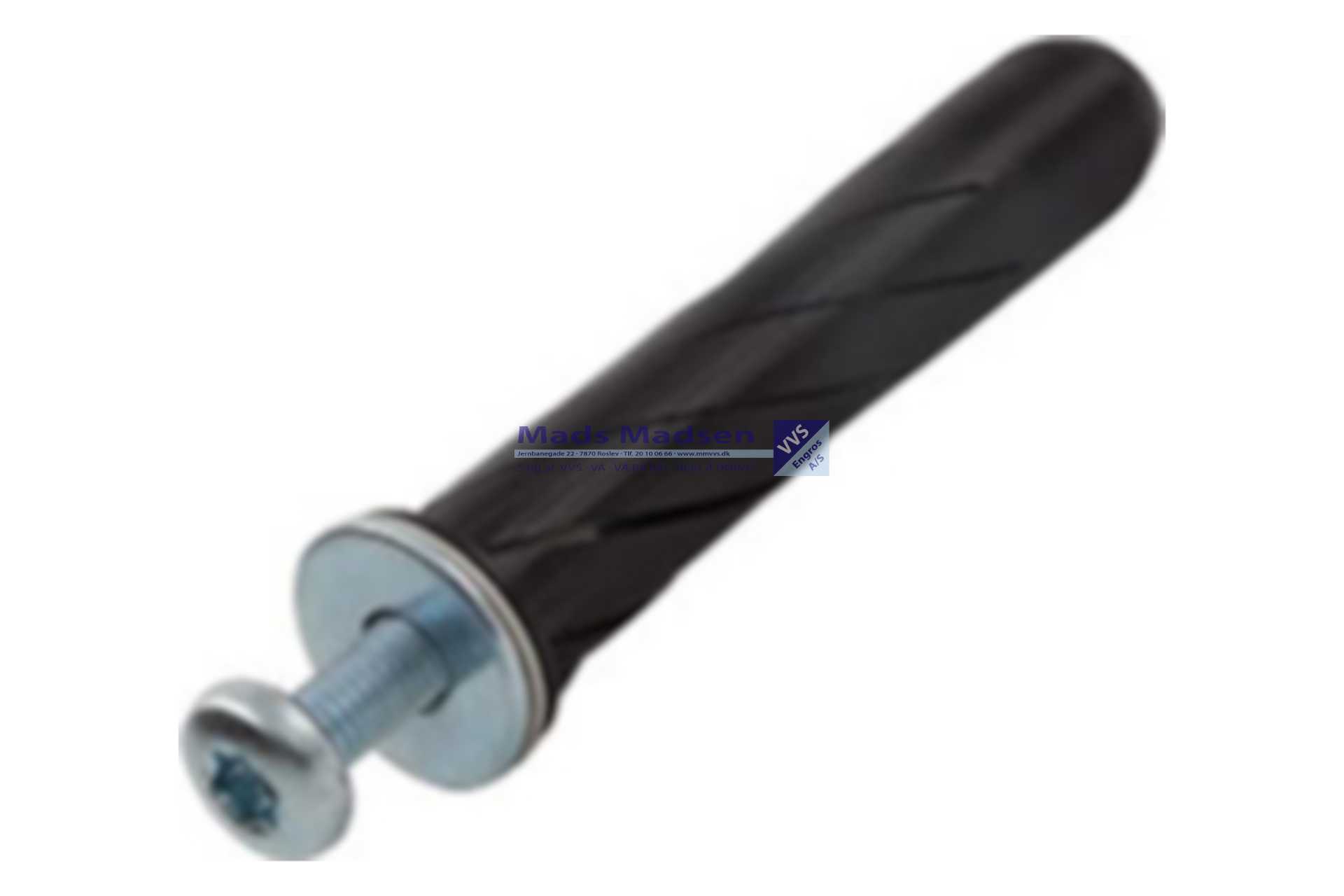 Tillex Roset 10 x 65mm SORT PANH 2 LAG GIPS 25 stk/pk