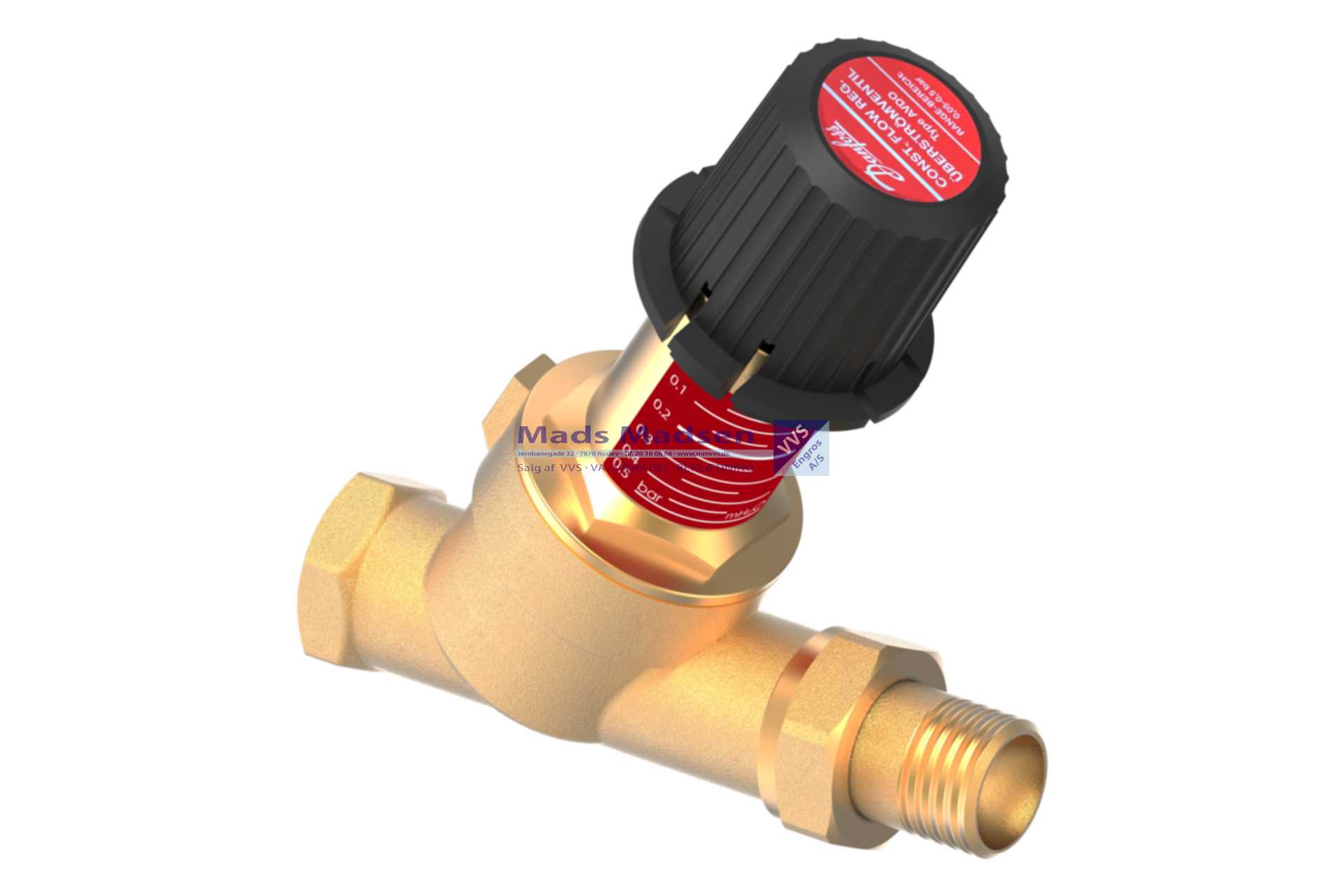 3/4" Danfoss AVDO overstrømsventil (S)