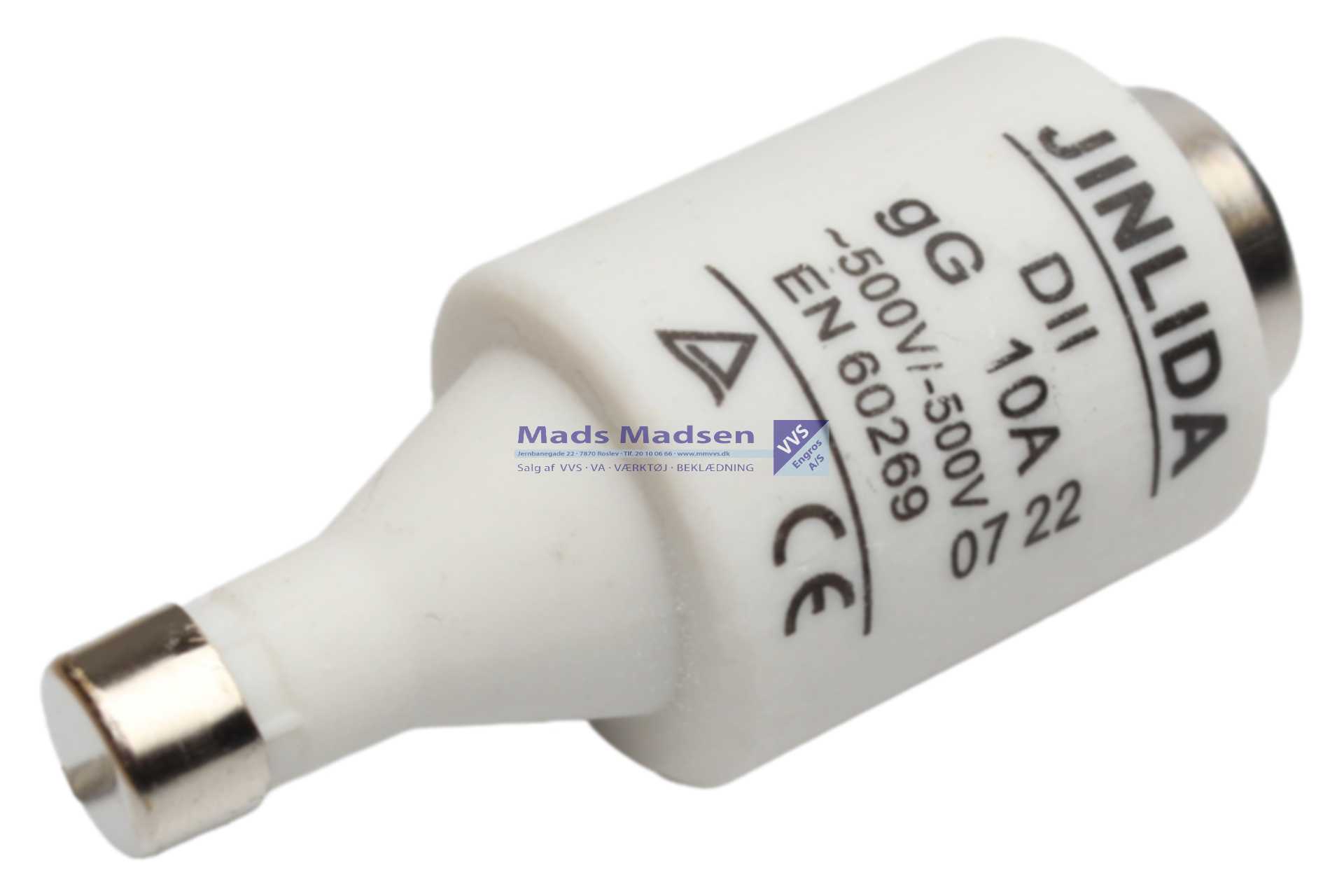 10 Amp. Sikring Diazed 500 v.DZ2