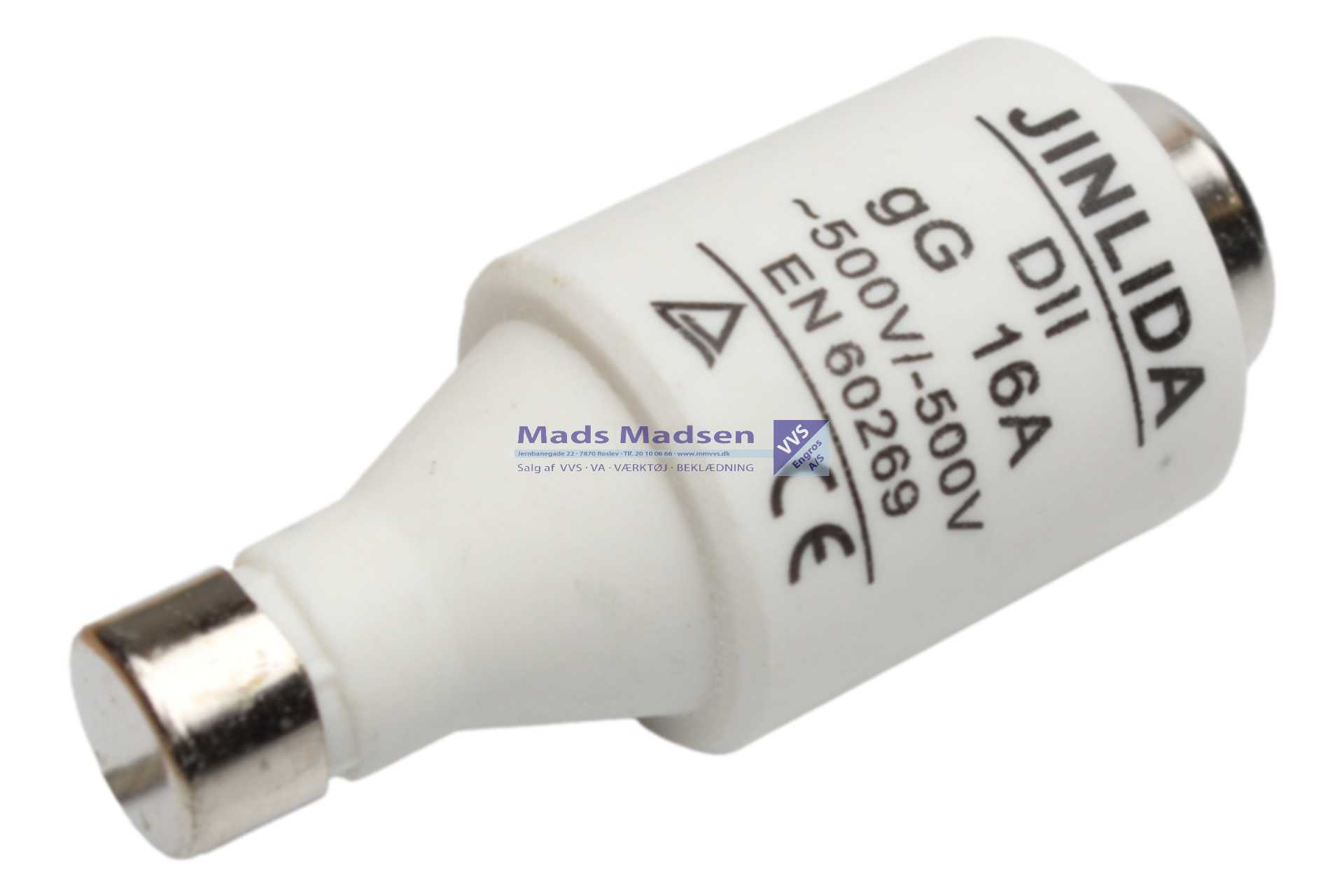 16 Amp. Sikring Diazed 500 v.DZ2