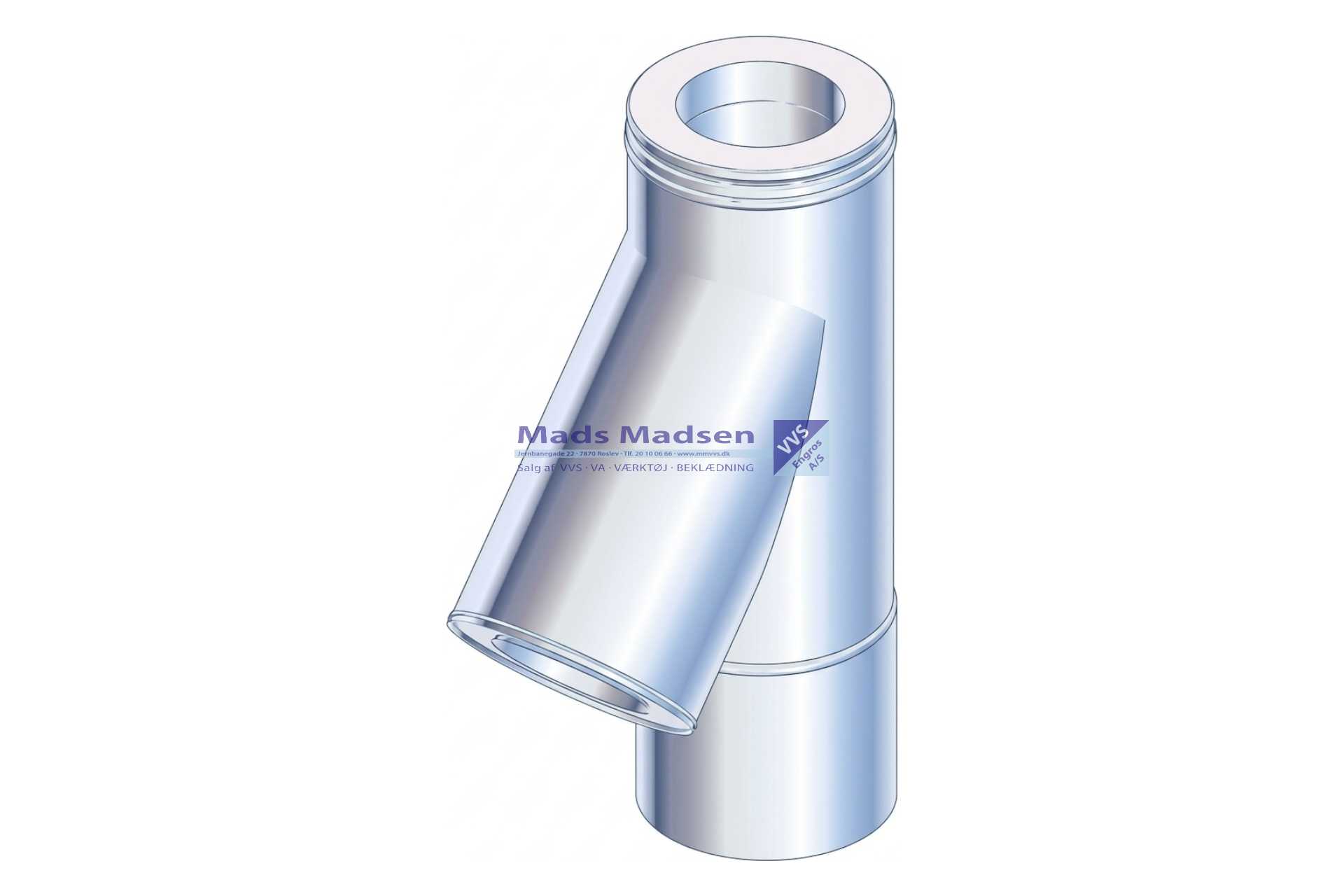 250mm 45gr skorstens T-sektion (S)