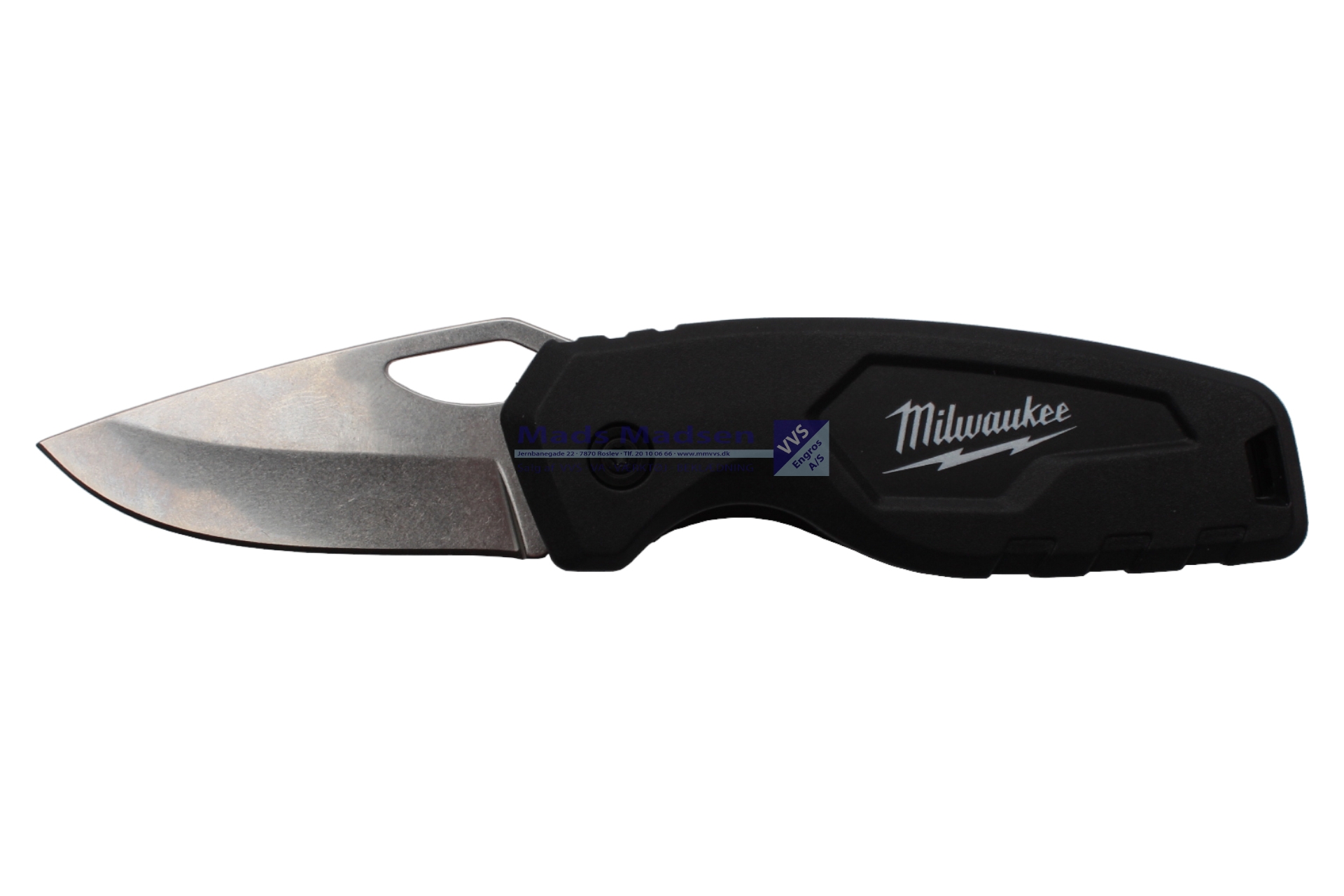 Milwaukee Foldekniv SORT m/ bælteclips 48221521 *NETTOPRIS* SÅ LÆNGE LAGER HAVES