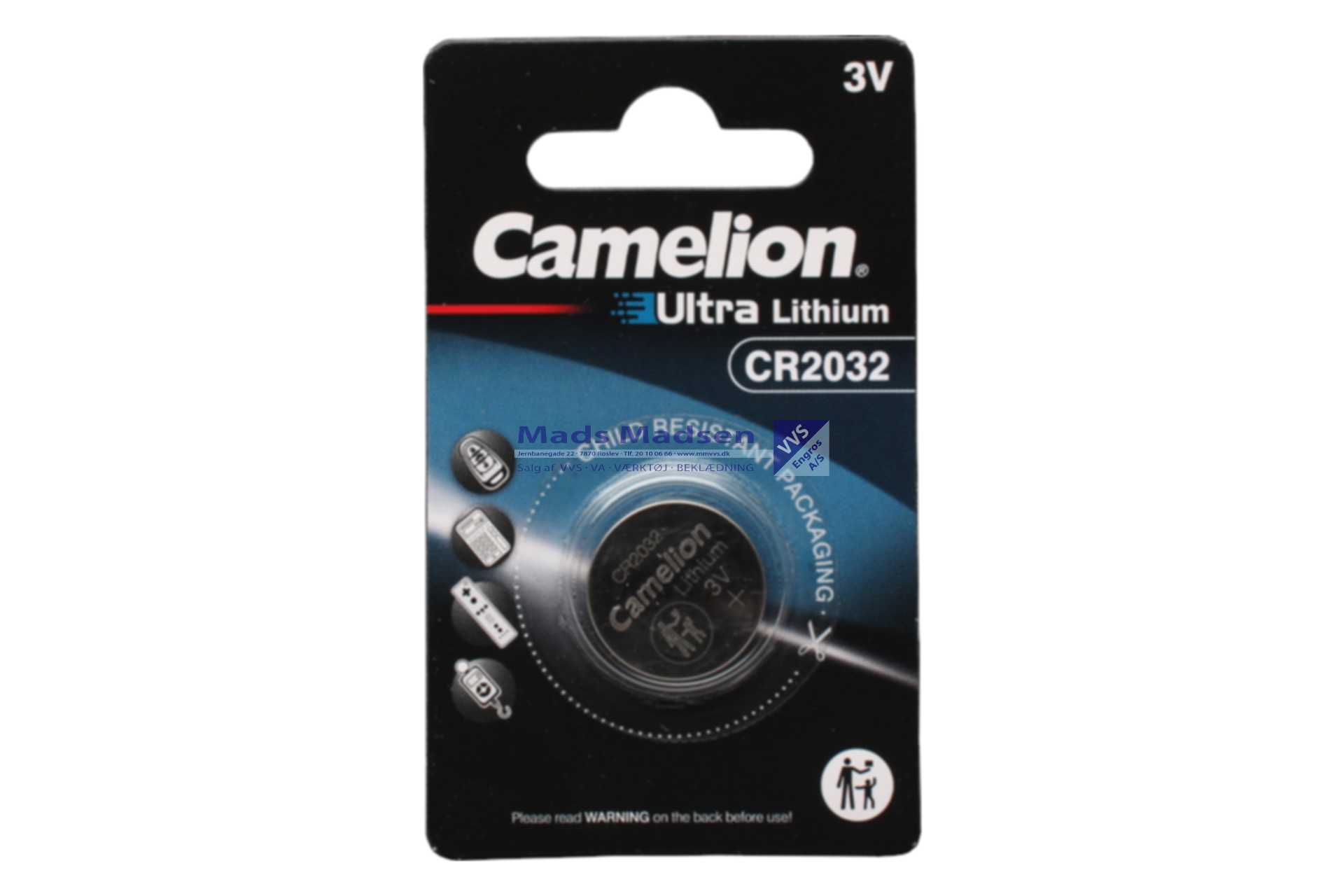 Lithium Knapbatteri 3V CR2032