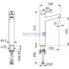 Oras Inspera krom hdv.batteri fremspring 150mm 3001F - Image 2