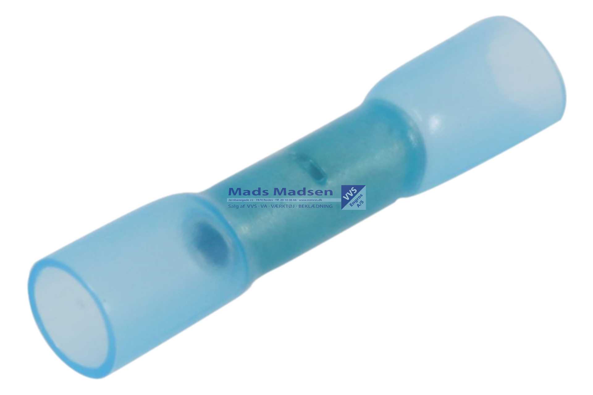Samlemuffe Krympbar BLÅ m/ Lim 1,50-2,50 mm²