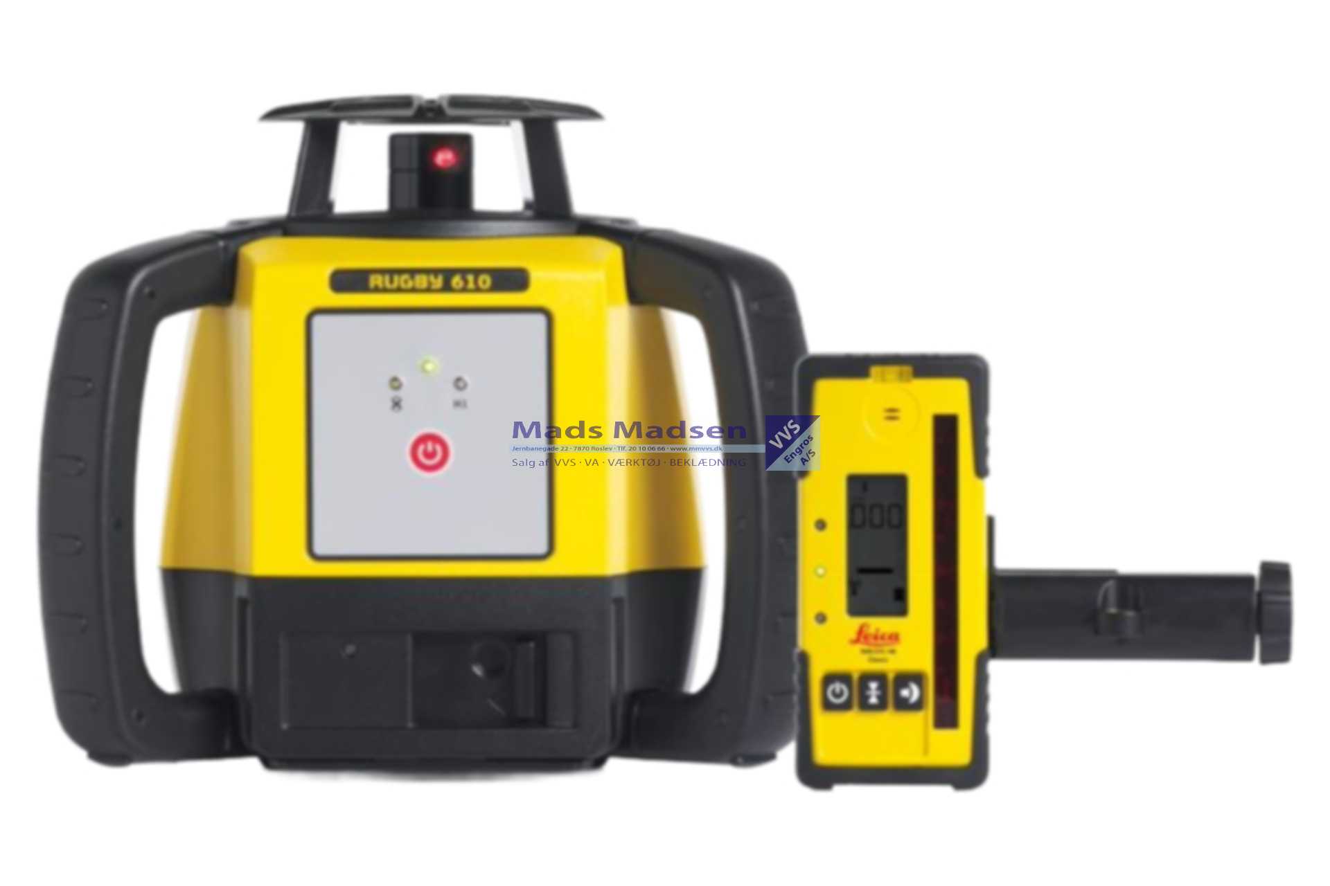 Leica Rugby 610 Rotationslaser alkaline med modtager RE120 *OUTLET*