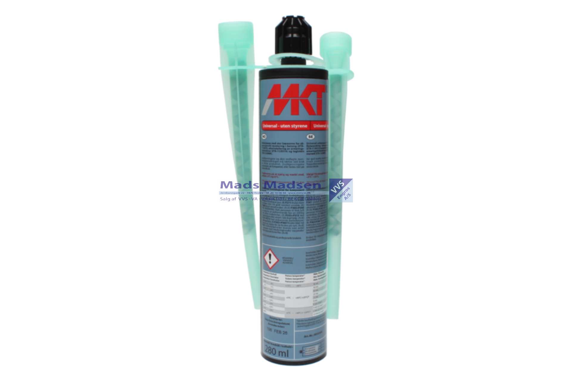 MKT Forankringsmasse VMU-PLUS á 280 ml. *NETTOPRIS* XXX