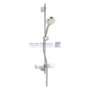Oras Apollo krom brusesæt m/Ø95mm håndbruser, 760mm brusestang (skrueholder justerbar op til 720mm) justerbar bruseholder, sæbeskål, slange 1750mm & anti-kalk teknologi 3 stråler 544