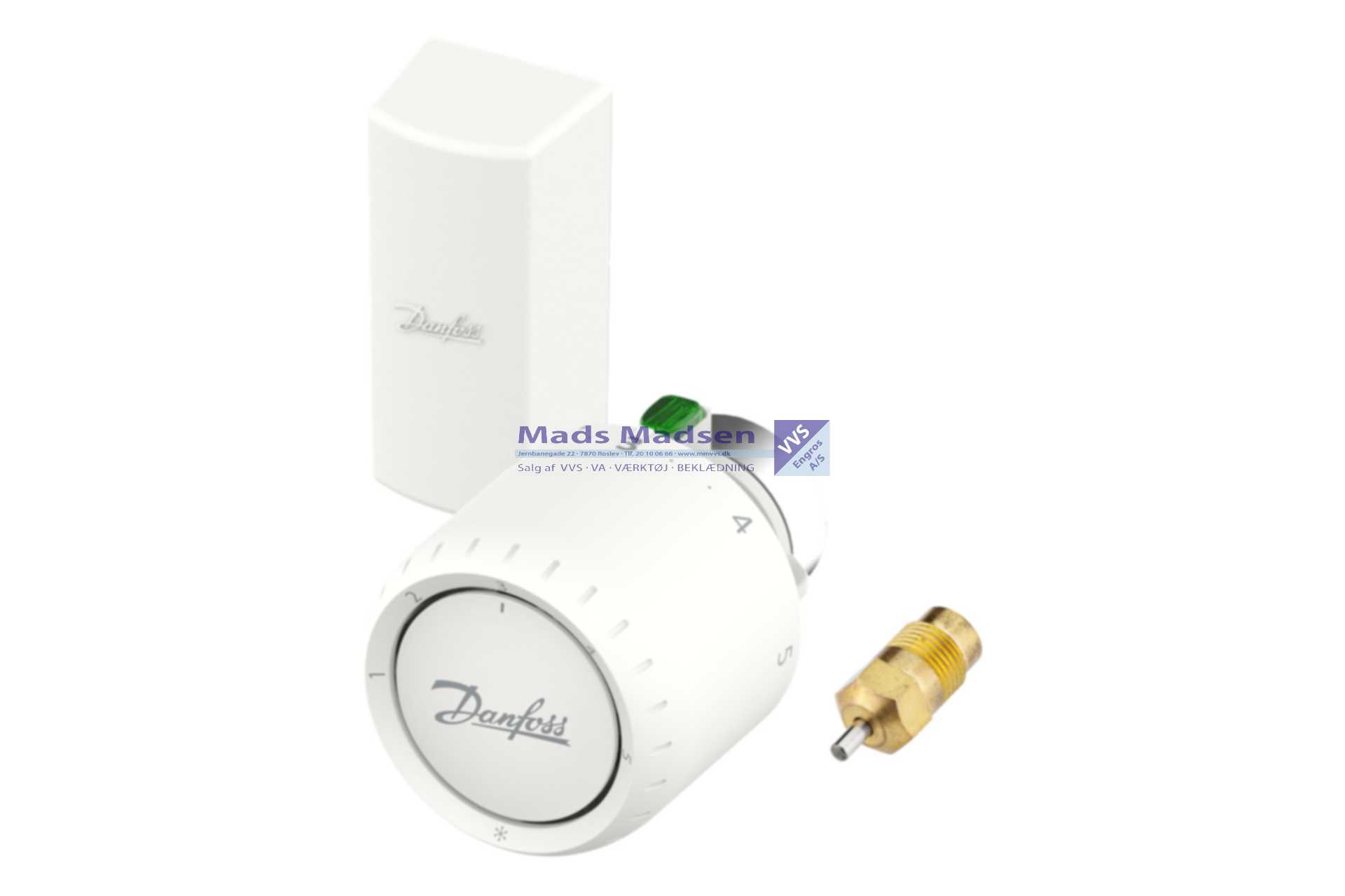 Danfoss AVEO fjernføler 7-26° RA/VL m/ 2mtr kapillarrør incl.pakdåse (lille Ø 26mm) 015G4053