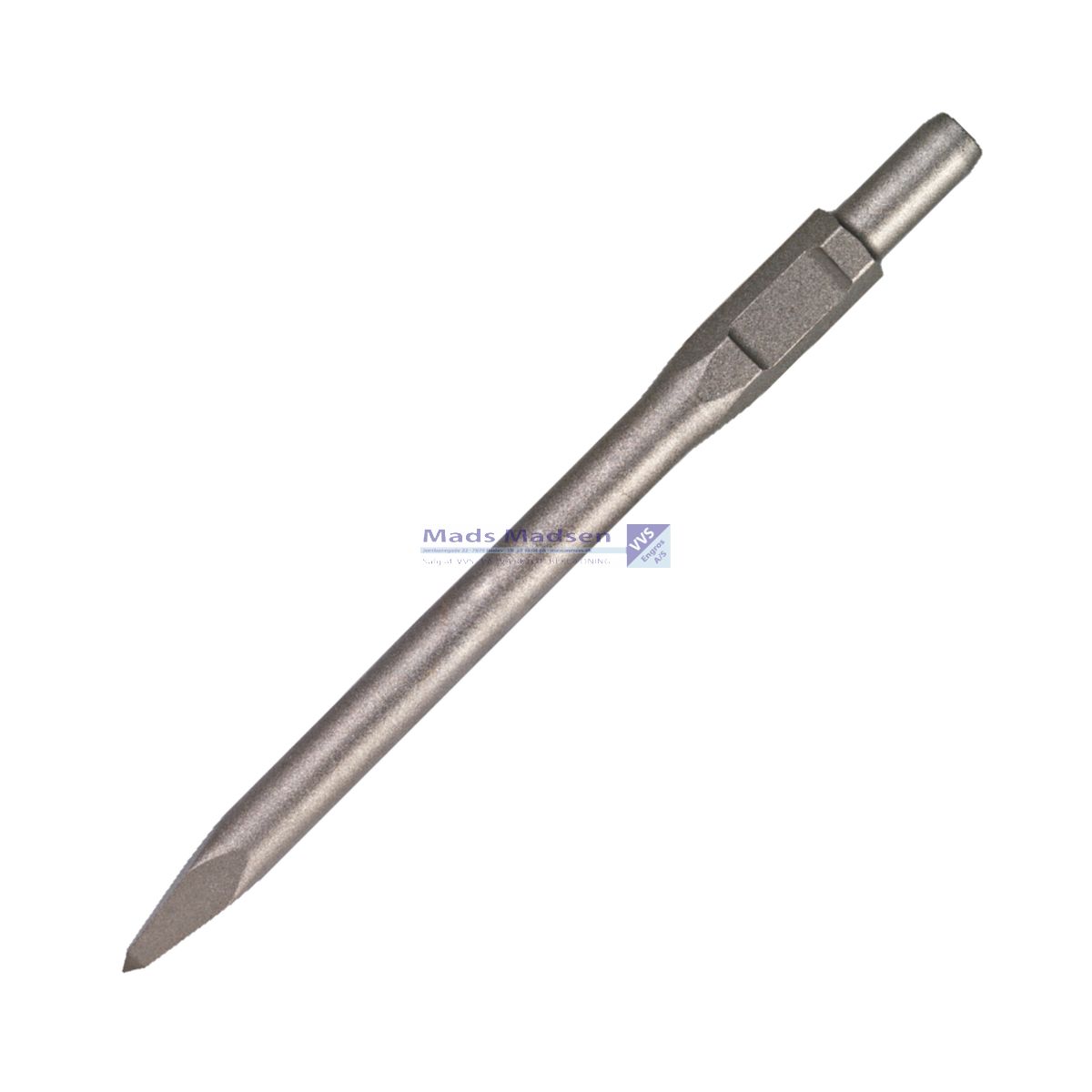 30mm sekskant Spidsmejsel 410mm