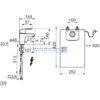 Oras Safira krom hdv.batteri m/vandvarmer fremspring 107mm 1003F (S) - Image 2