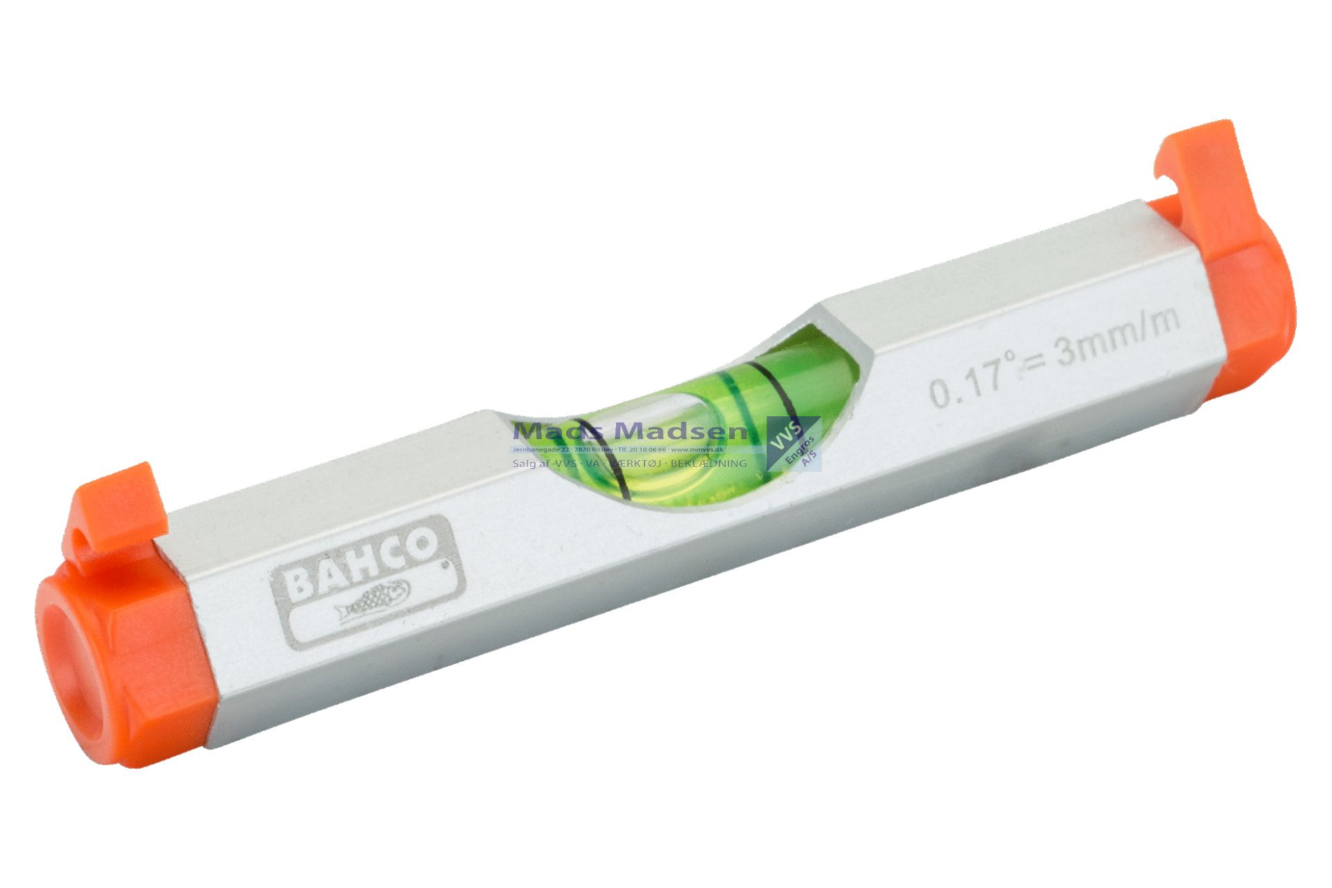 Snorvaterpas aluminium 75mm Bahco 466-LINE m/ magnet *NETTOPRIS*