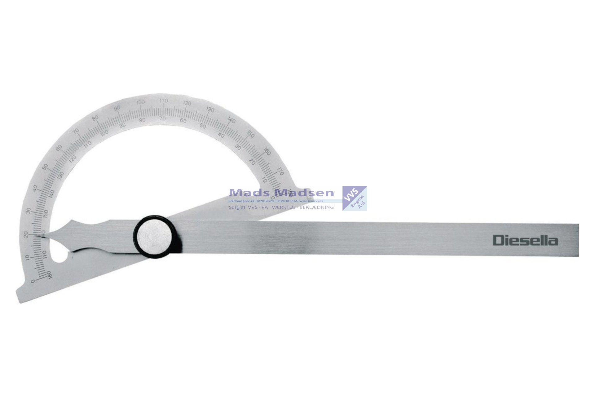 Gradmåler m/ dobbelt skala 150 x 200mm