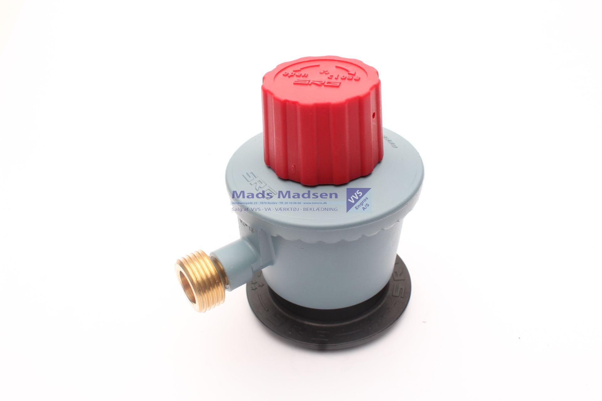Propangasregulator flaskegas HØJTRYK 3/8" Links gevind 0,5-2 bar 4 kg/t