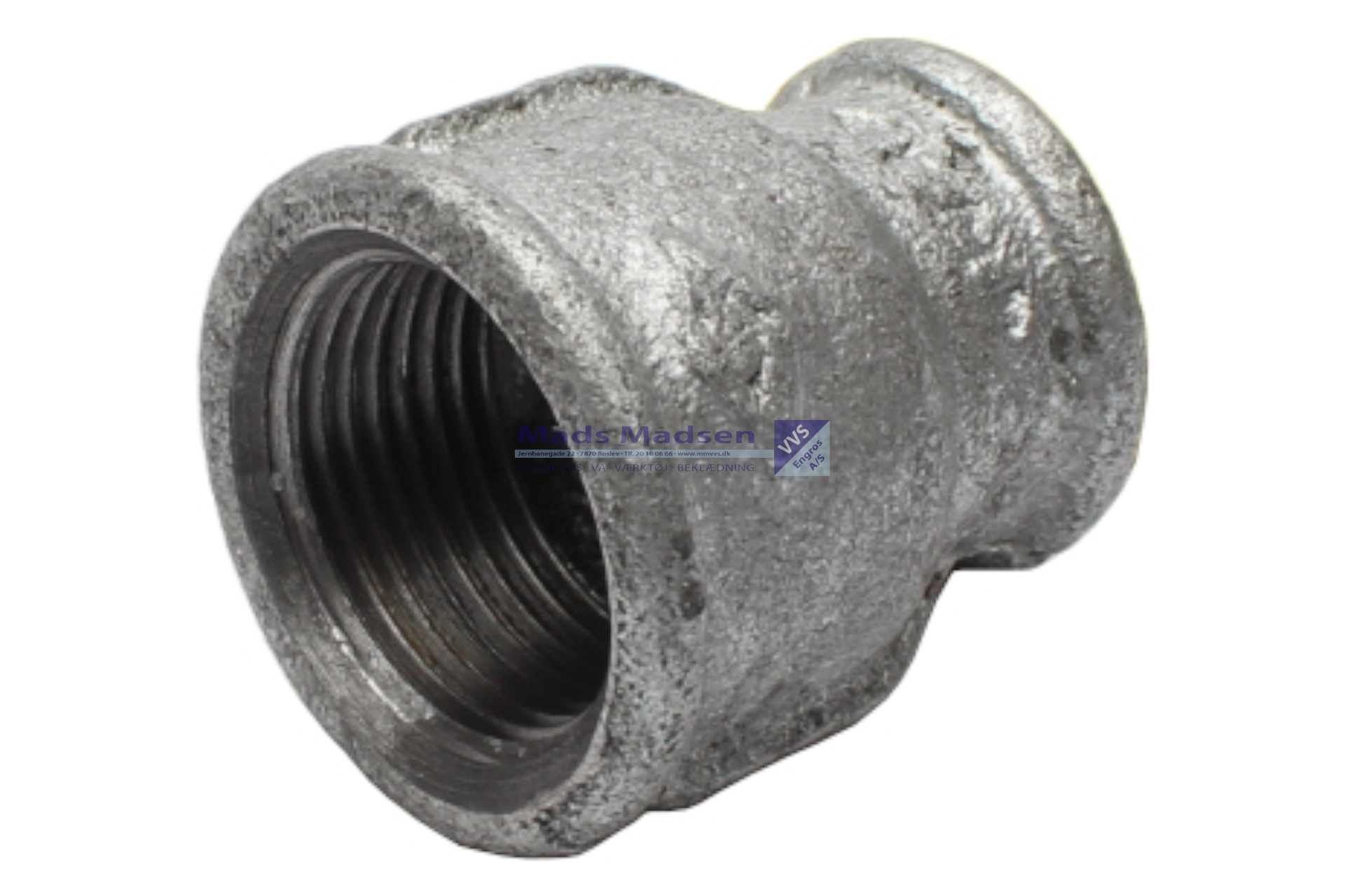 3/8 x 1/4" galv. form muffe