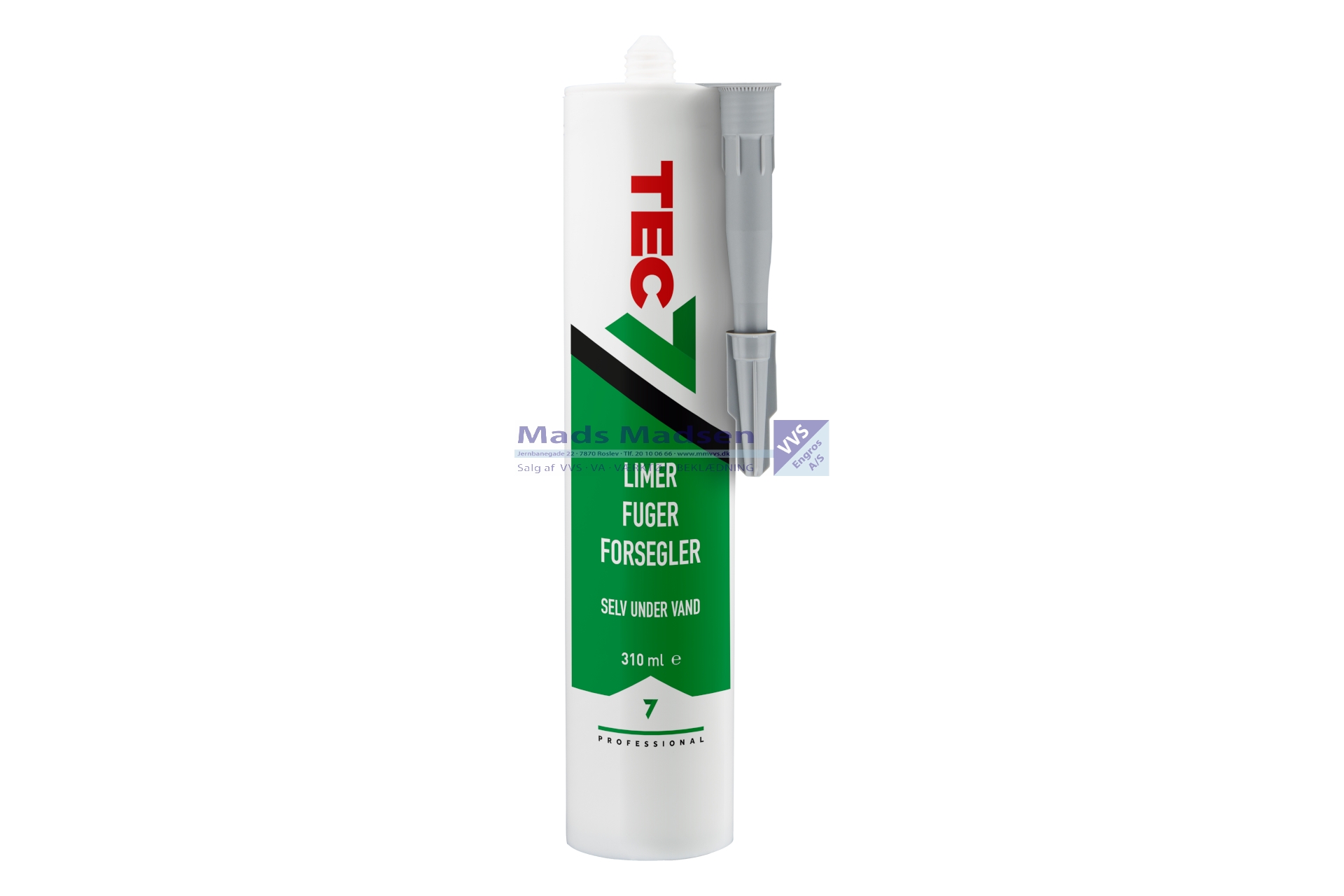 Tec7 lim/fugemasse Tec7 Grå 310ml 12 stk/krt *NETTOPRIS*