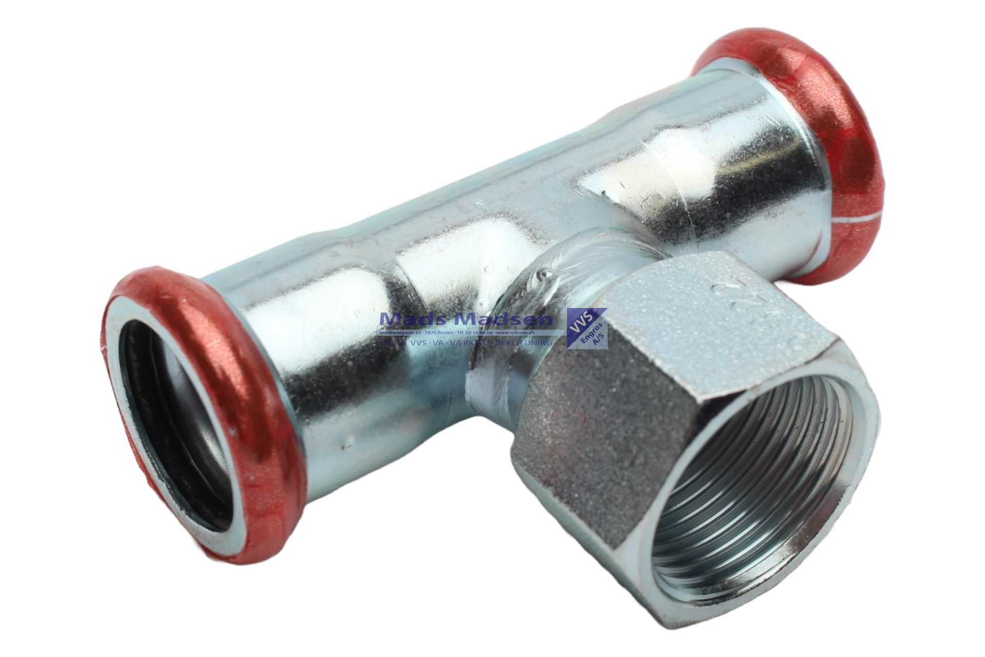 35 x 1" x 35mm RacMet galv. pres tee pm/m/pm M-bakke