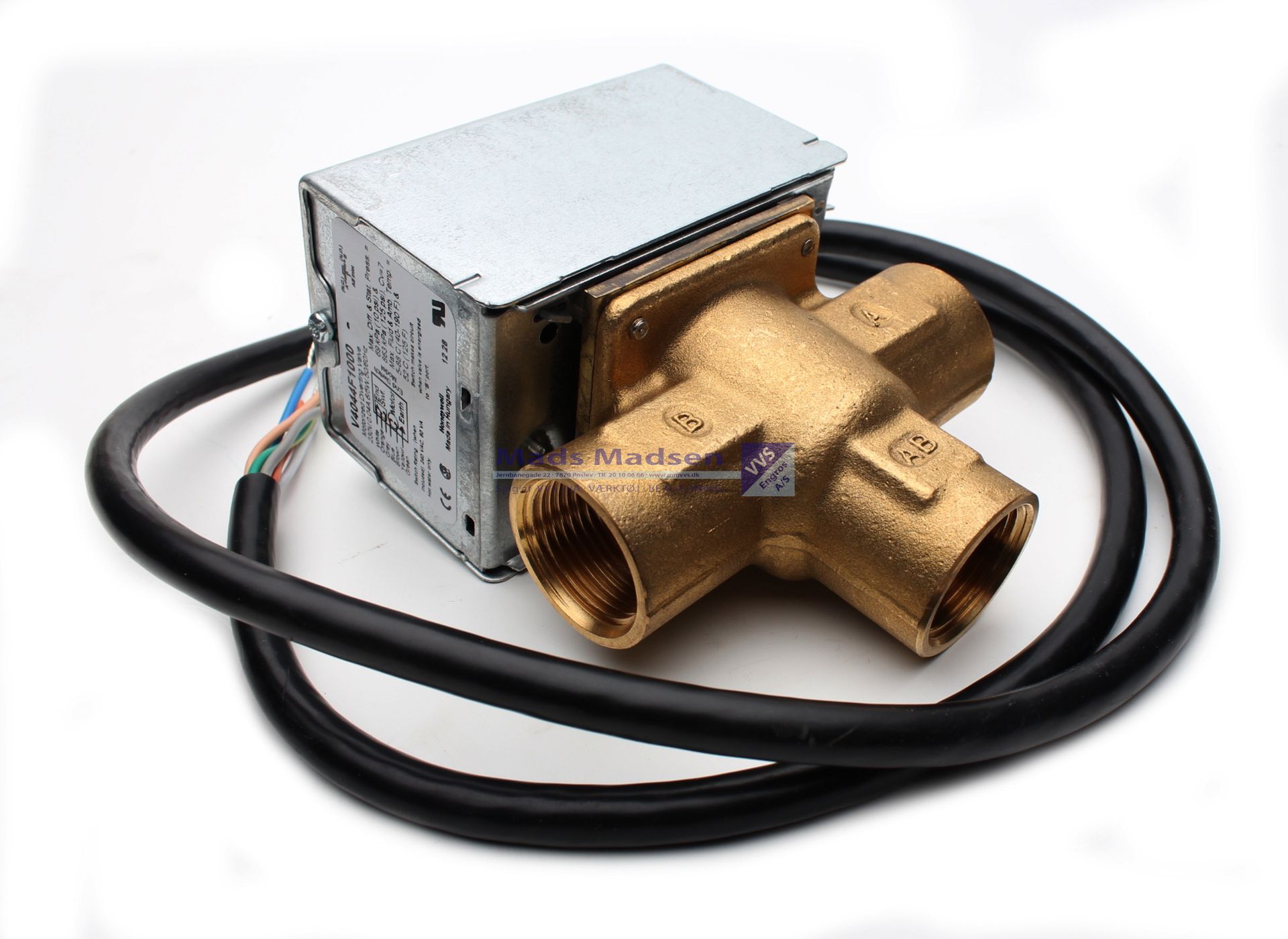 3/4" Honeywell 3-vejs zoneventil V4044 kvs 6