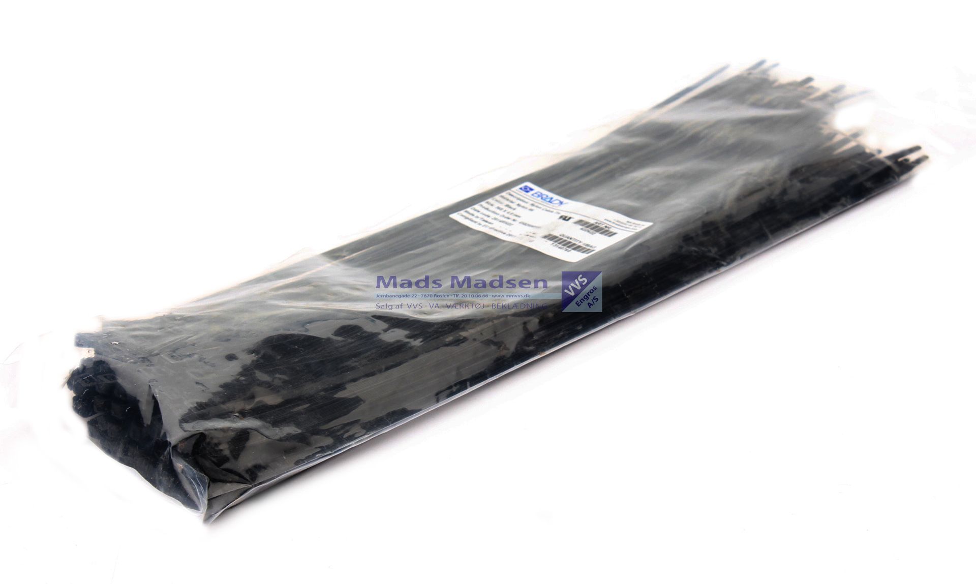 3,6 x 200 mm Kabelbinder Sort á 100 stk.