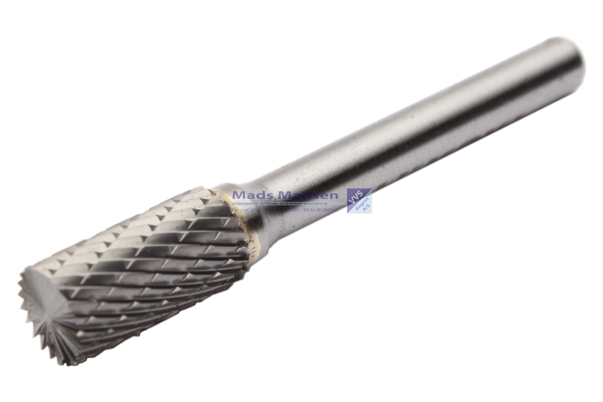 HM Roterende fil 6 x 9,6 x 19mm Type B Cylindrisk med flad top