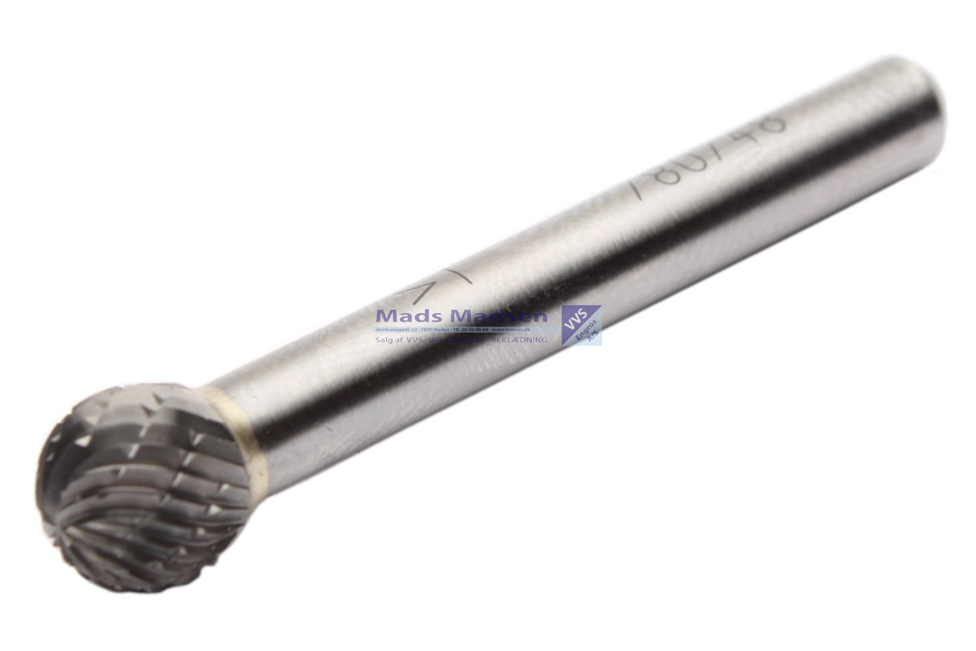HM Roterende fil 6 x 10 x 8mm Type D Kugleformet E1022