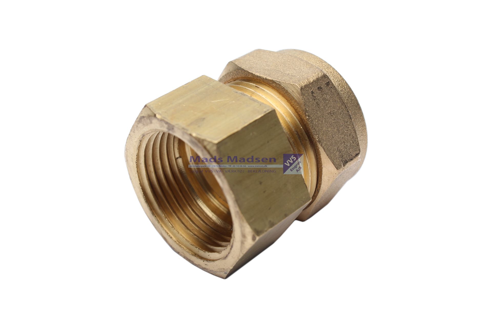22mm x 3/4" Tiemme kompressions overg. m/muf