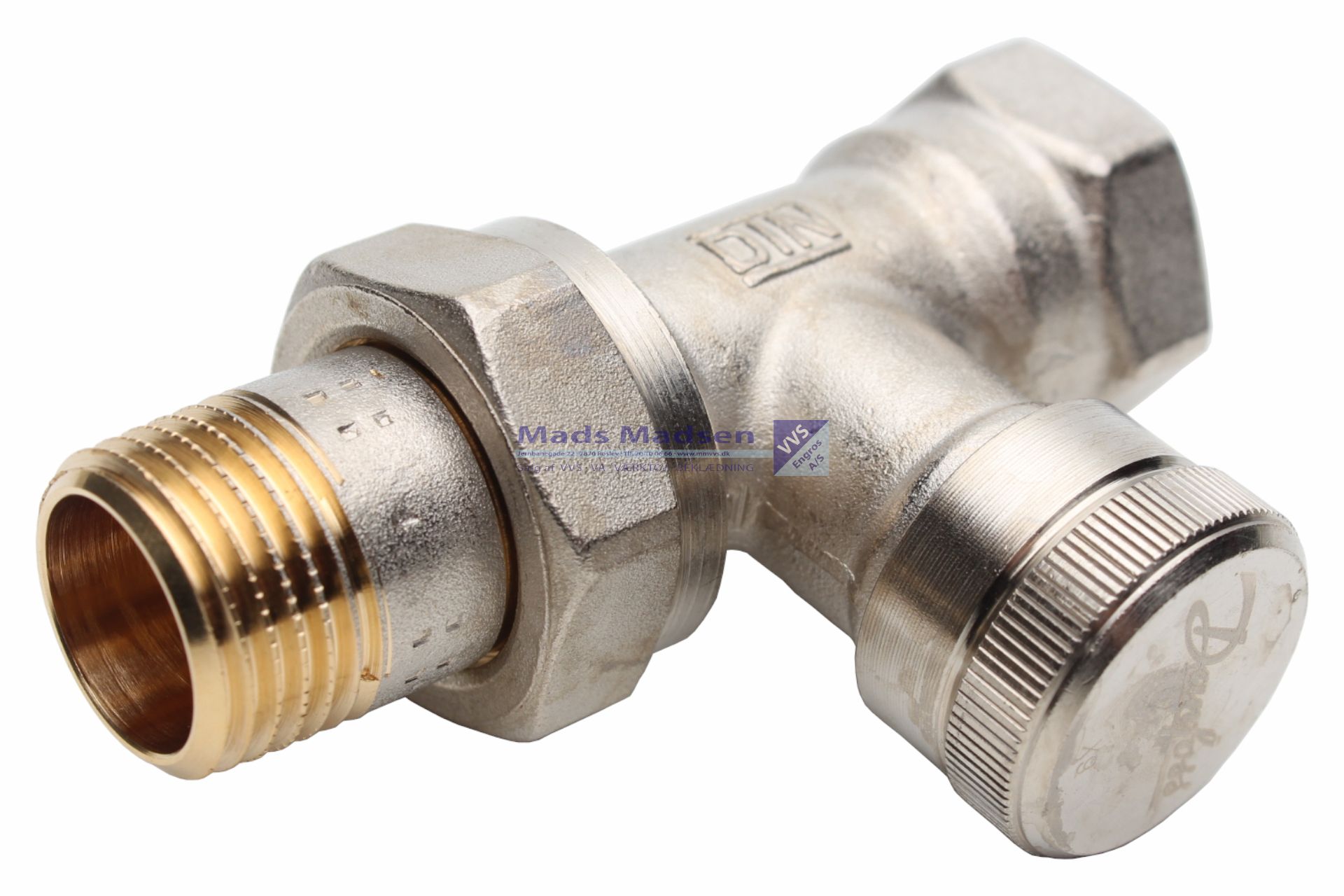 1/2" Danfoss returkobling RLV LL