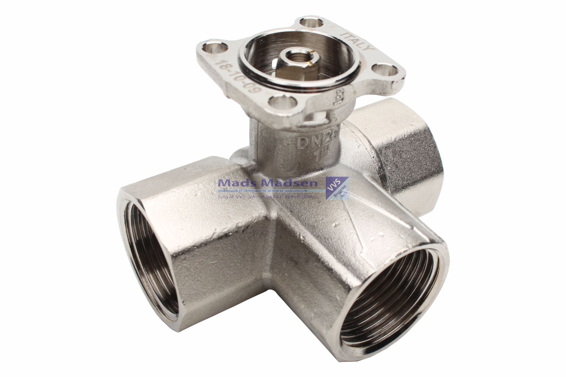 3/4" Belimo 3-vejs L-boret kugleventil DN20 indv. gevind PN40 1600 kPa Kvs 11 m3/h R3020BL2