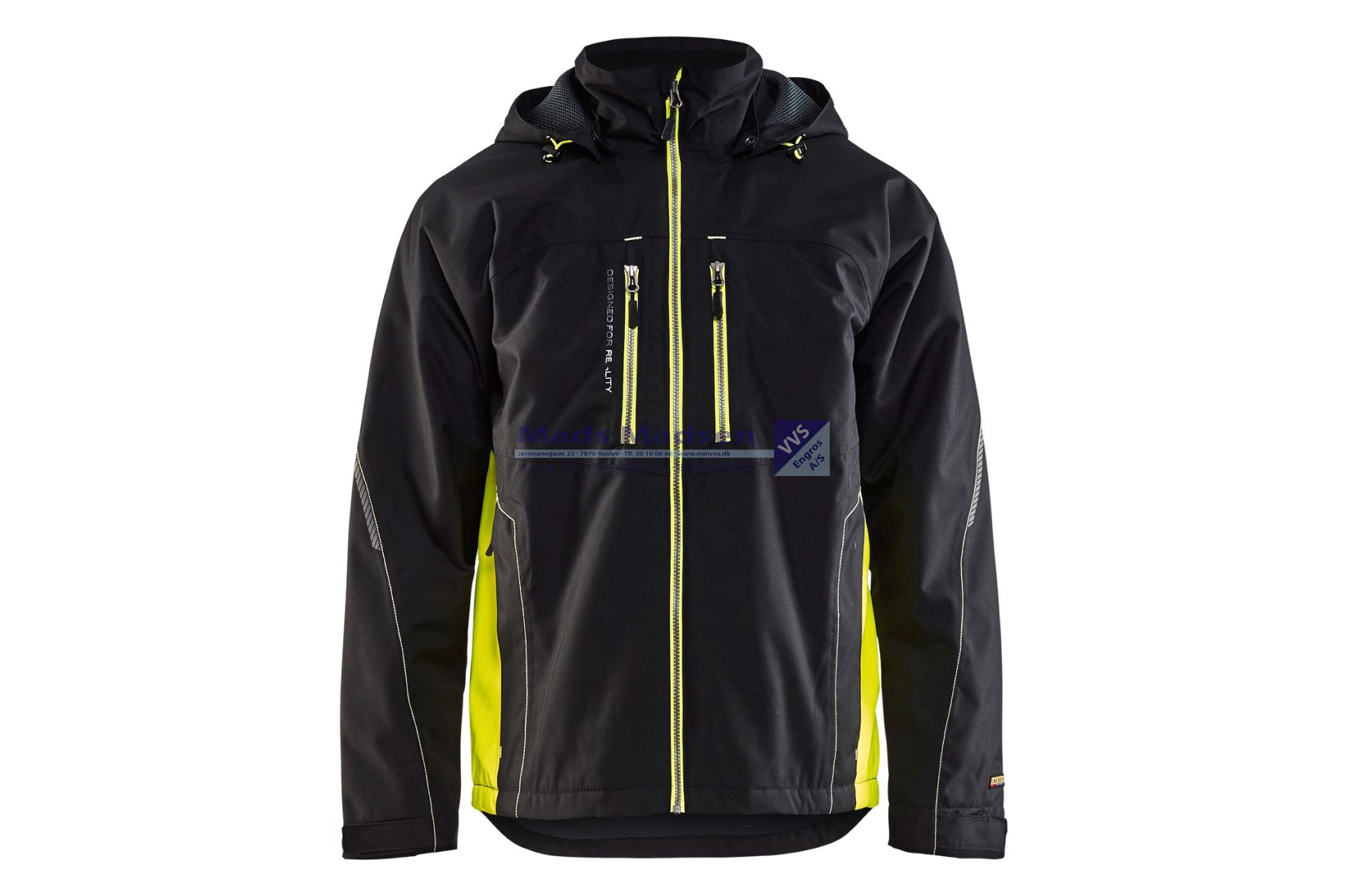 Blåkläder letforet vinterjakke 4890-1977-9933 str. L sort/gul poly 100%