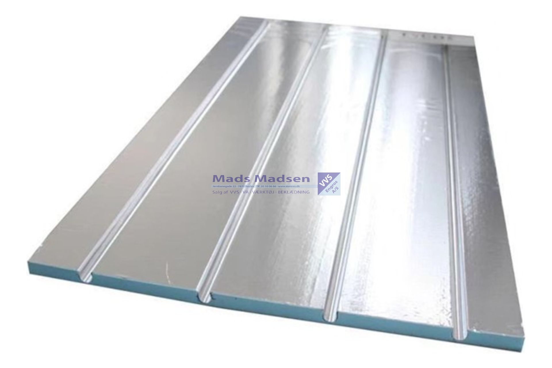16/20 x 600 x 1200mm Quick-floor XPS Gulvvarmeplader t/16mm rør