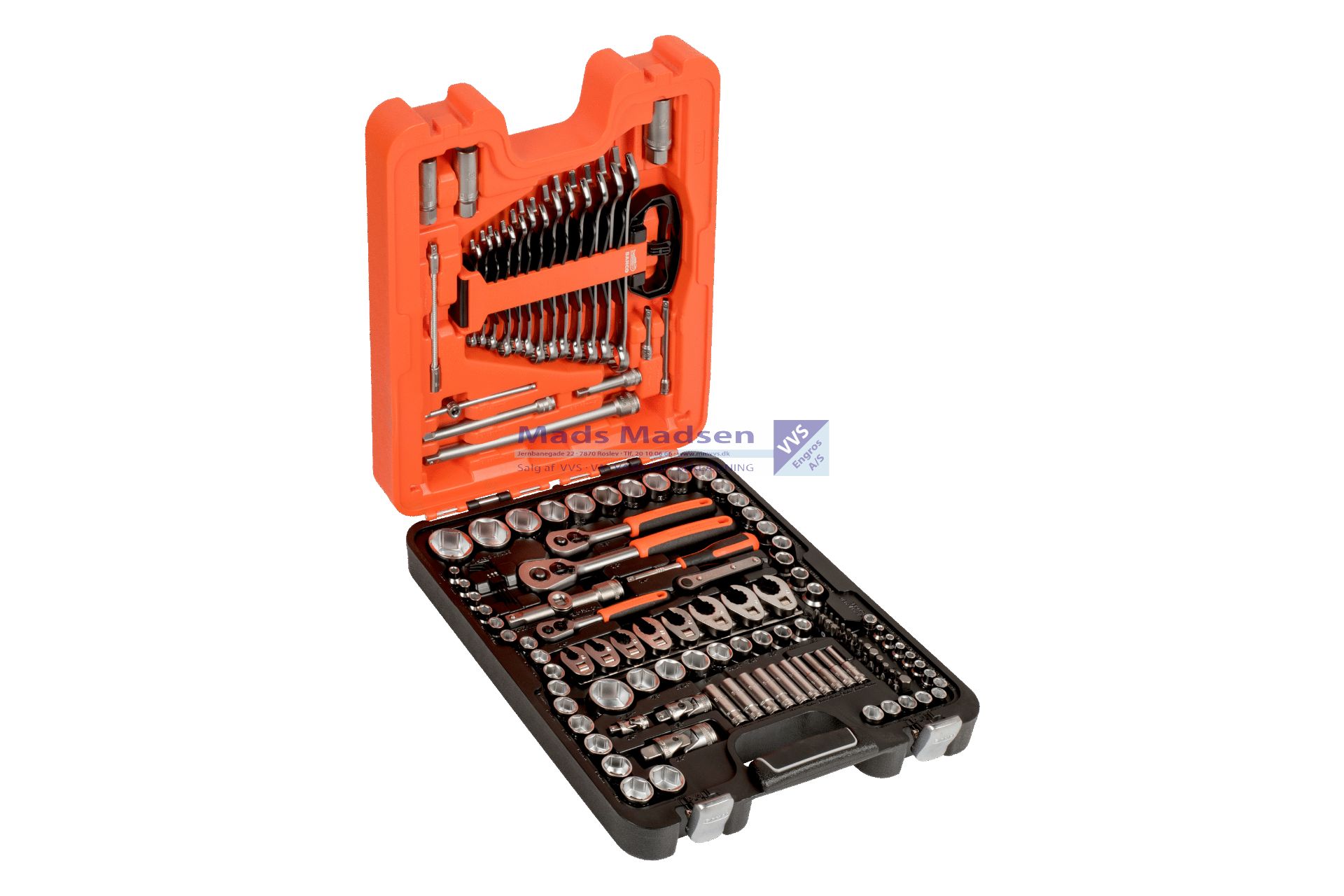 Topnøglesæt Bahco 1/4" + 3/8" + 1/2" S138 *NETTOPRIS*