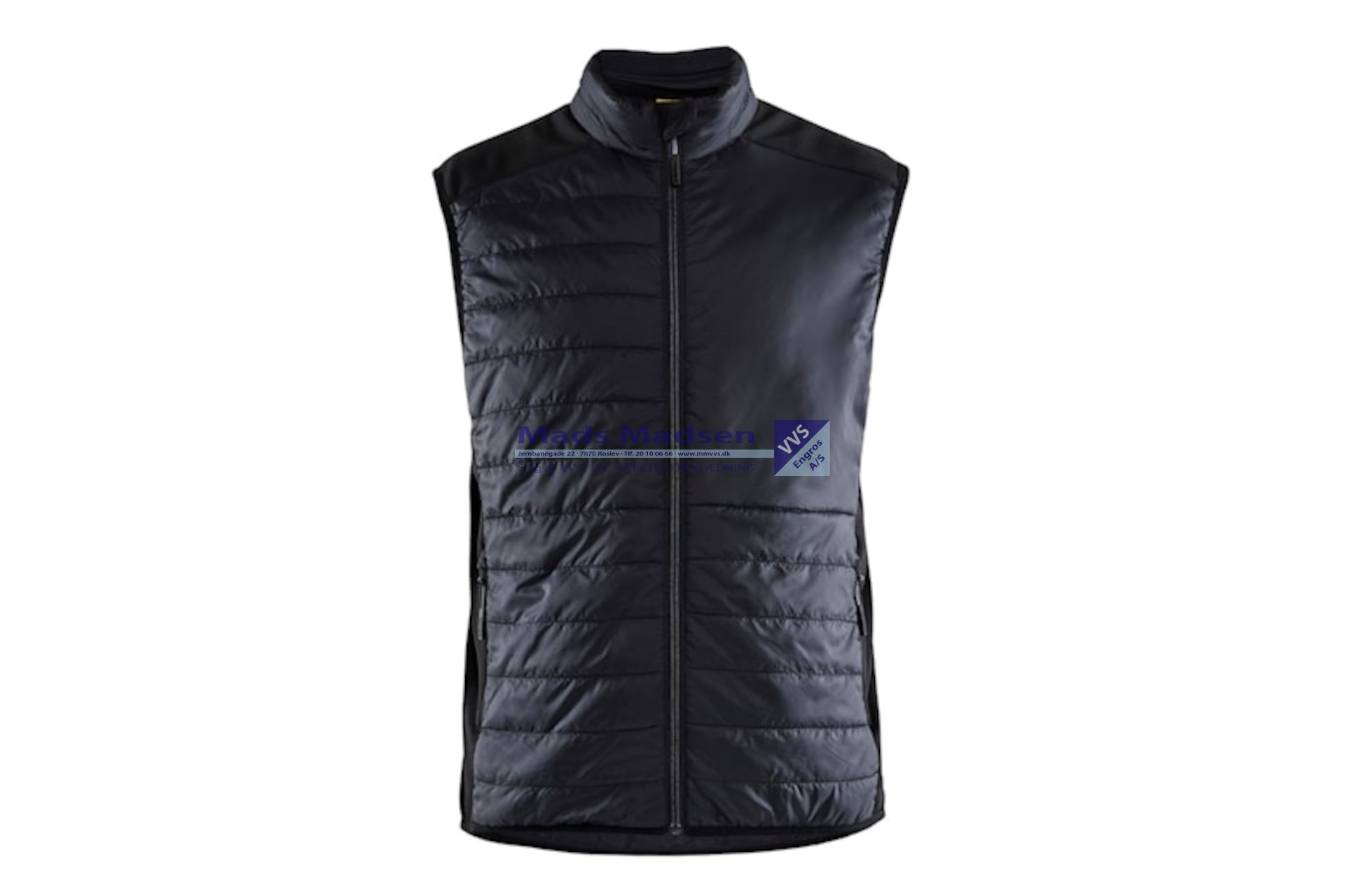 Blåkläder Vest foret 3863-2030-9998 sort/mørk grå str. L