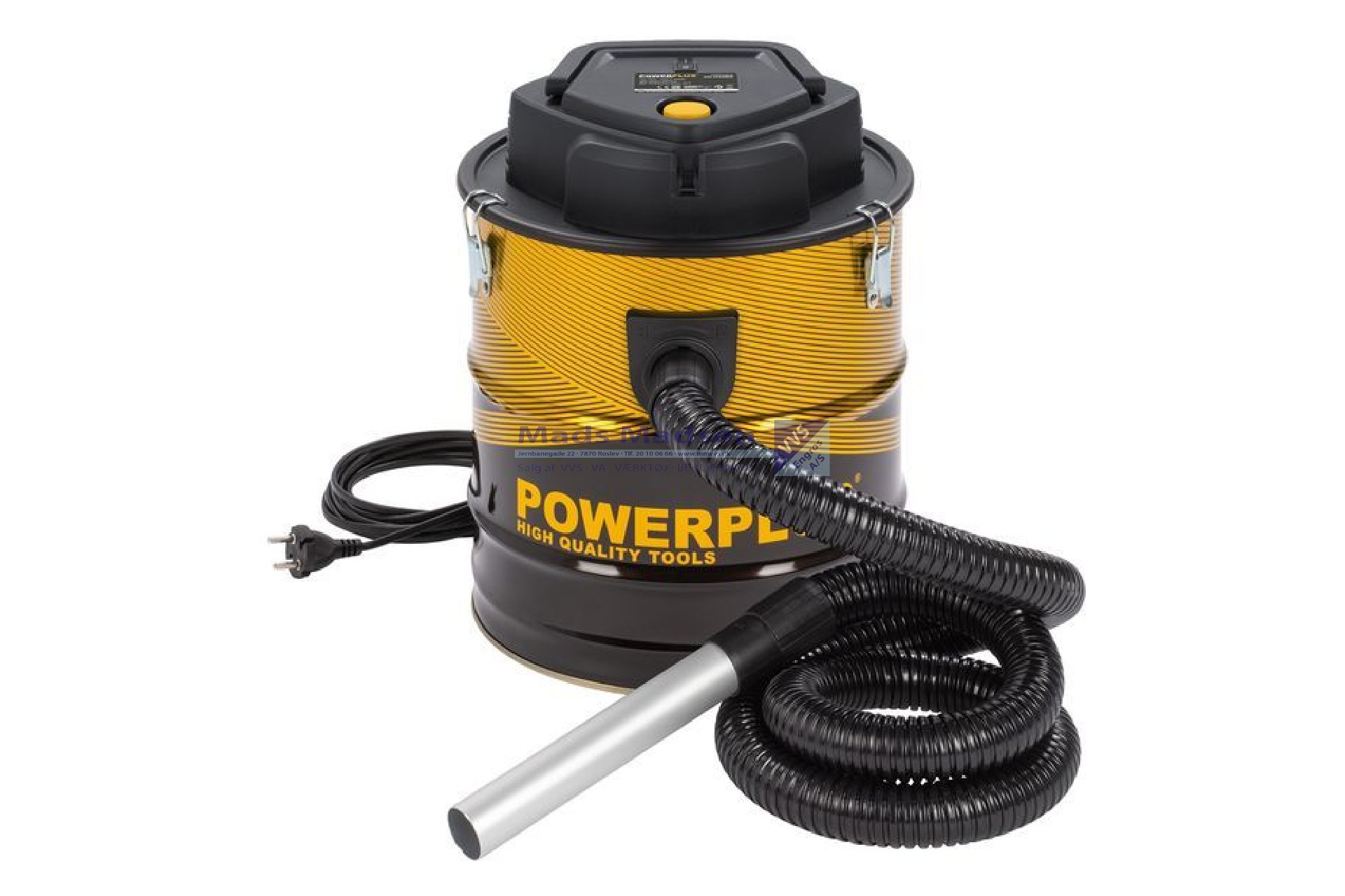 Powerplus Askestøvsuger på hjul 20 ltr 1200W *NETTOPRIS*