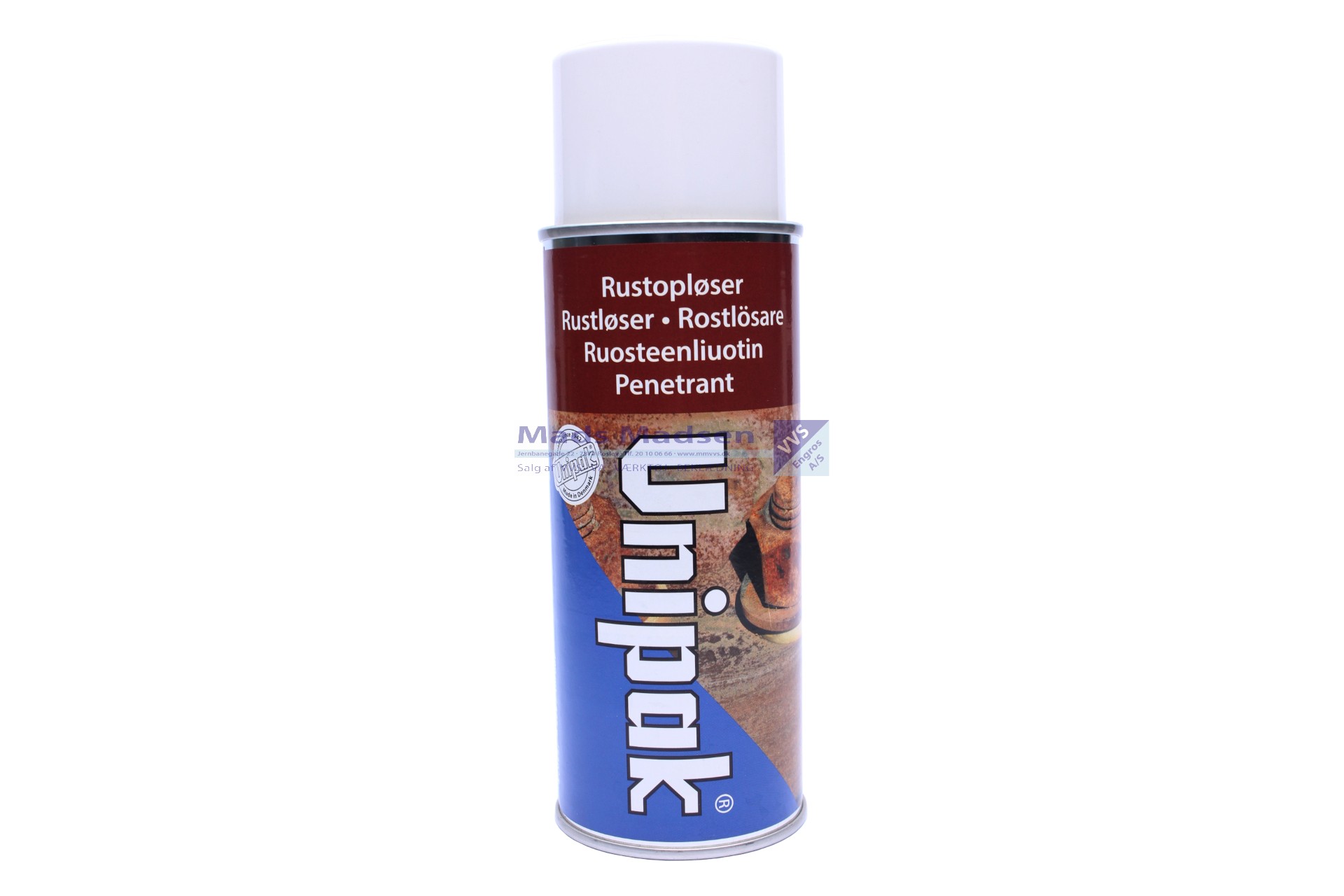 Unipak Rustløsner spray med PTFE 400 ml. - UN 1950 - Farekl. 2 - RØD