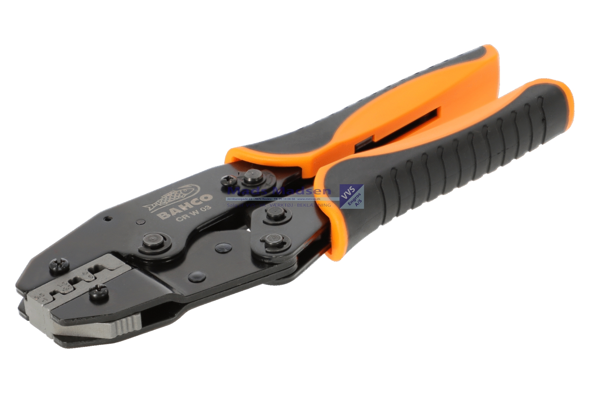 Krympetang Bahco CR W 03 ,05-6 mm² Skraldefunktion t/ kabelstik *NETTOPRIS*