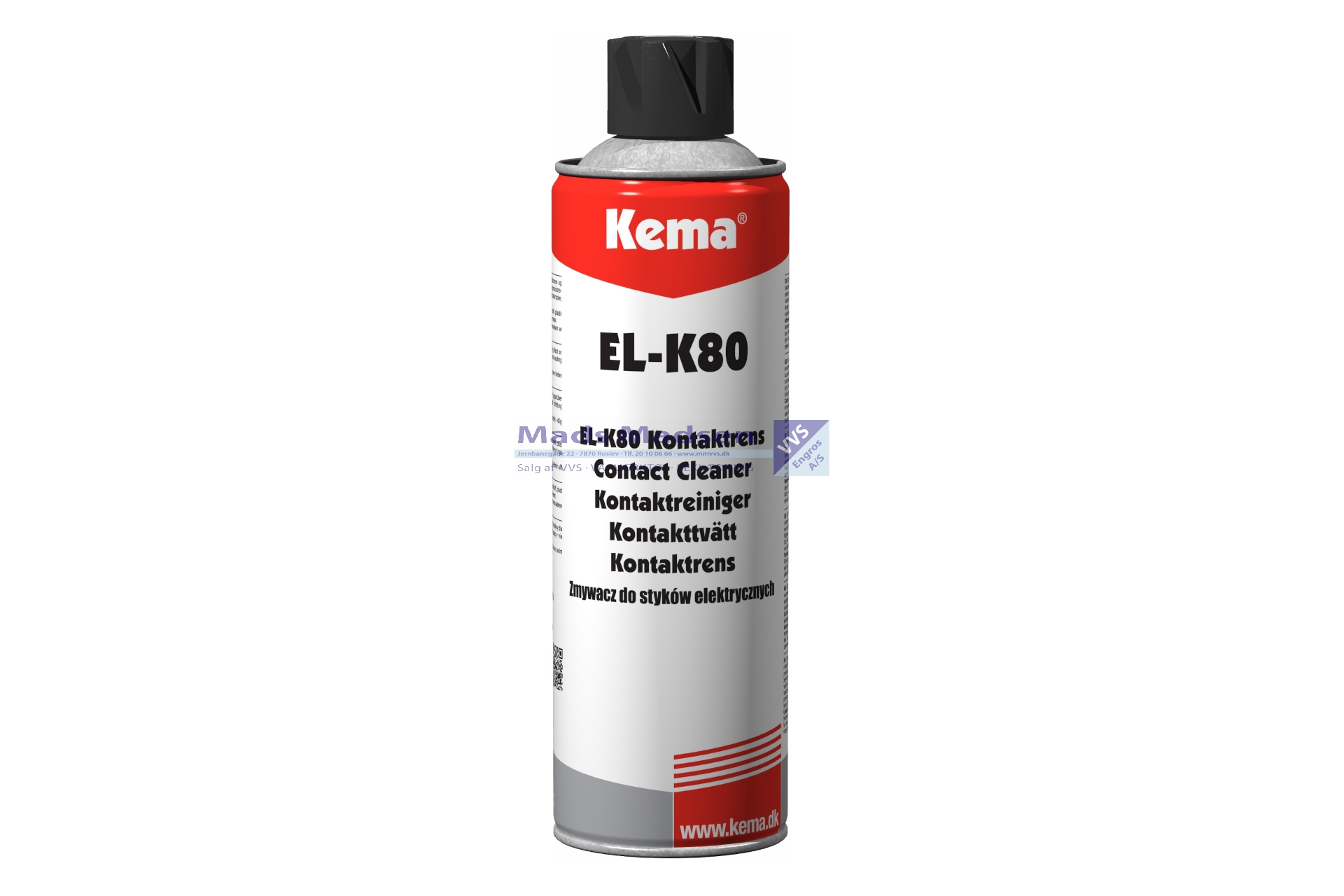 Kema Kontaktrens EL-K80 á 400 ml. UN 1950 - Farekl. 2 - RØD