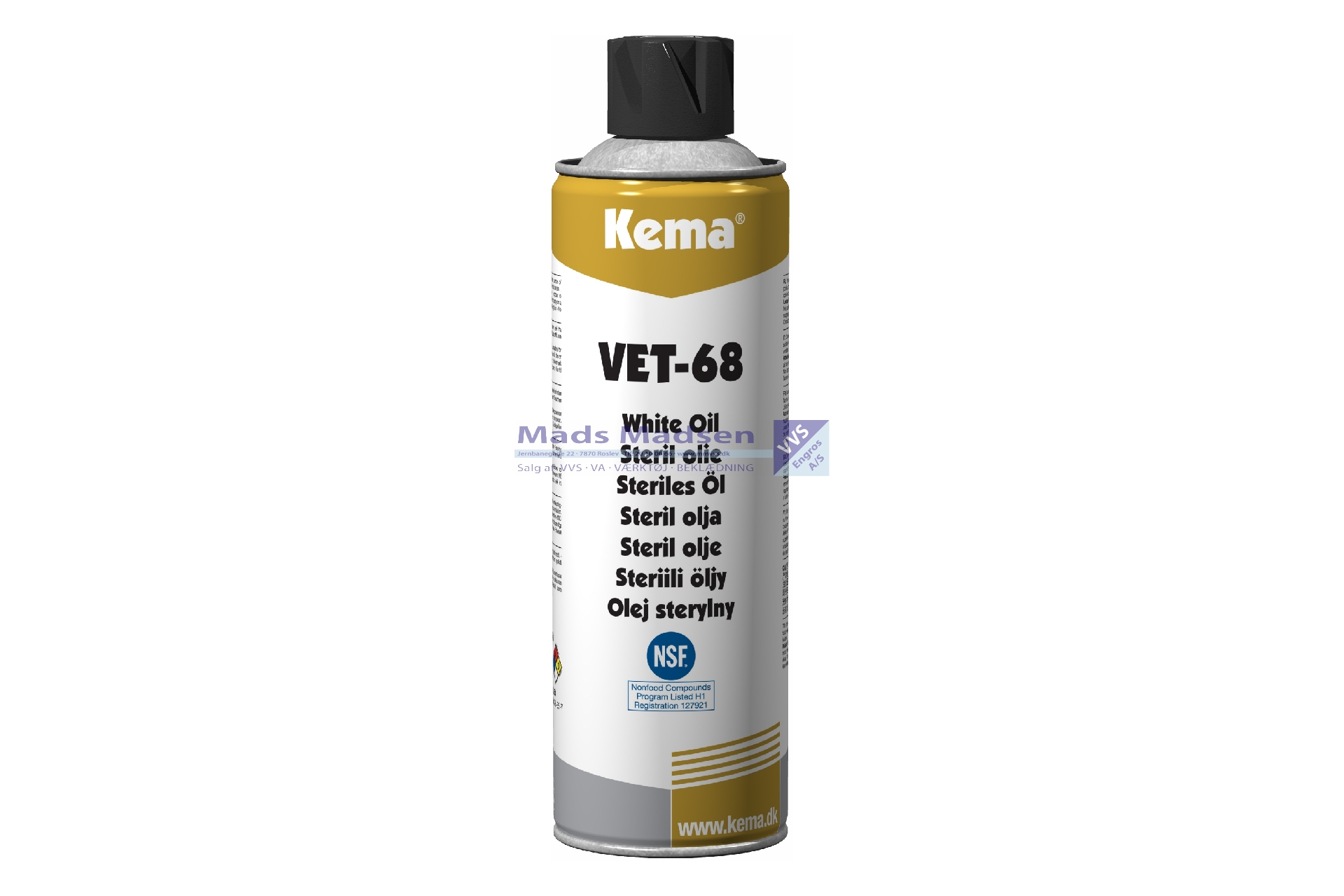 Kema Sterilolie klar VET-68 á 500 ml.