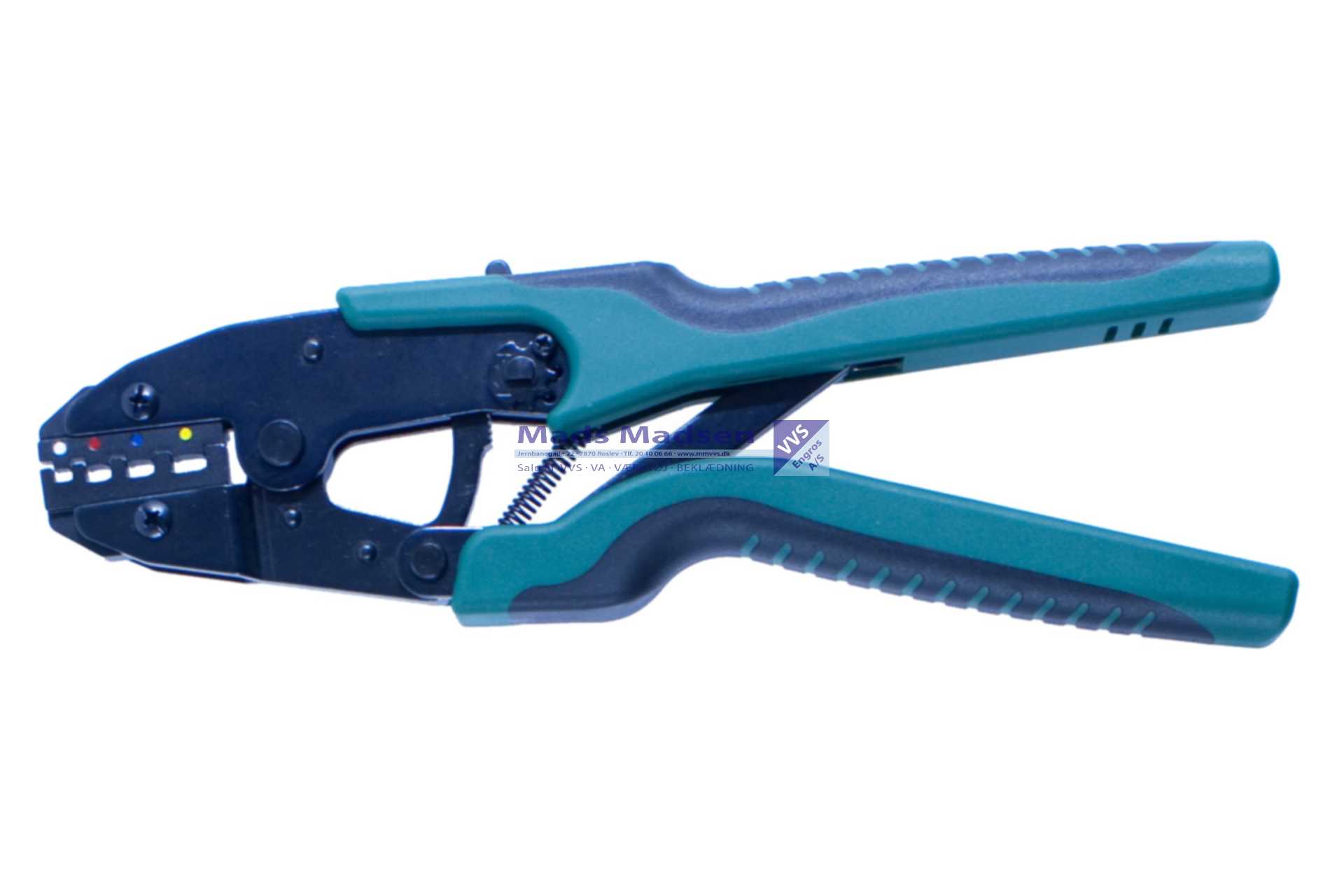 Pressetang for kabelsko/krympemuffer 0,3-6,0mm²