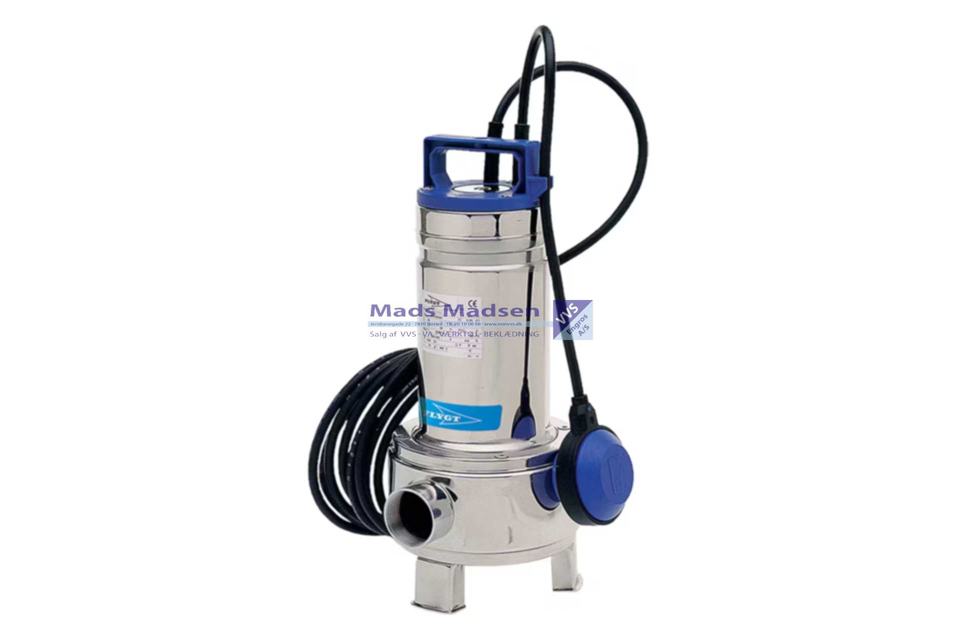 Flygt Dxm 50-7 Spildevandspumpe m/niveavippe indv. 2" 230v 0,75kw