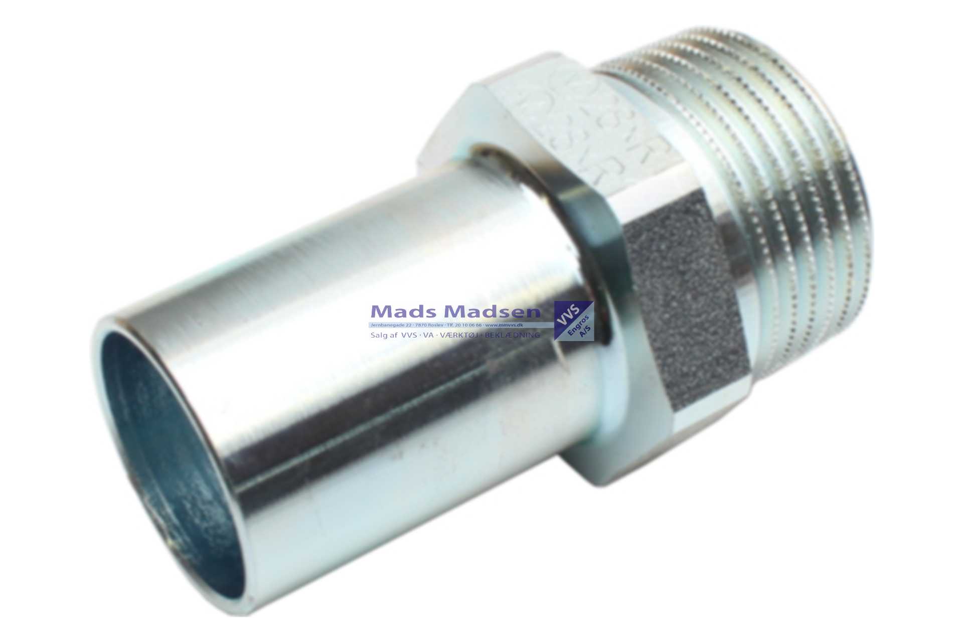 22mm x 1/2" RacMet galv. pres overg. pn/n M-bakke