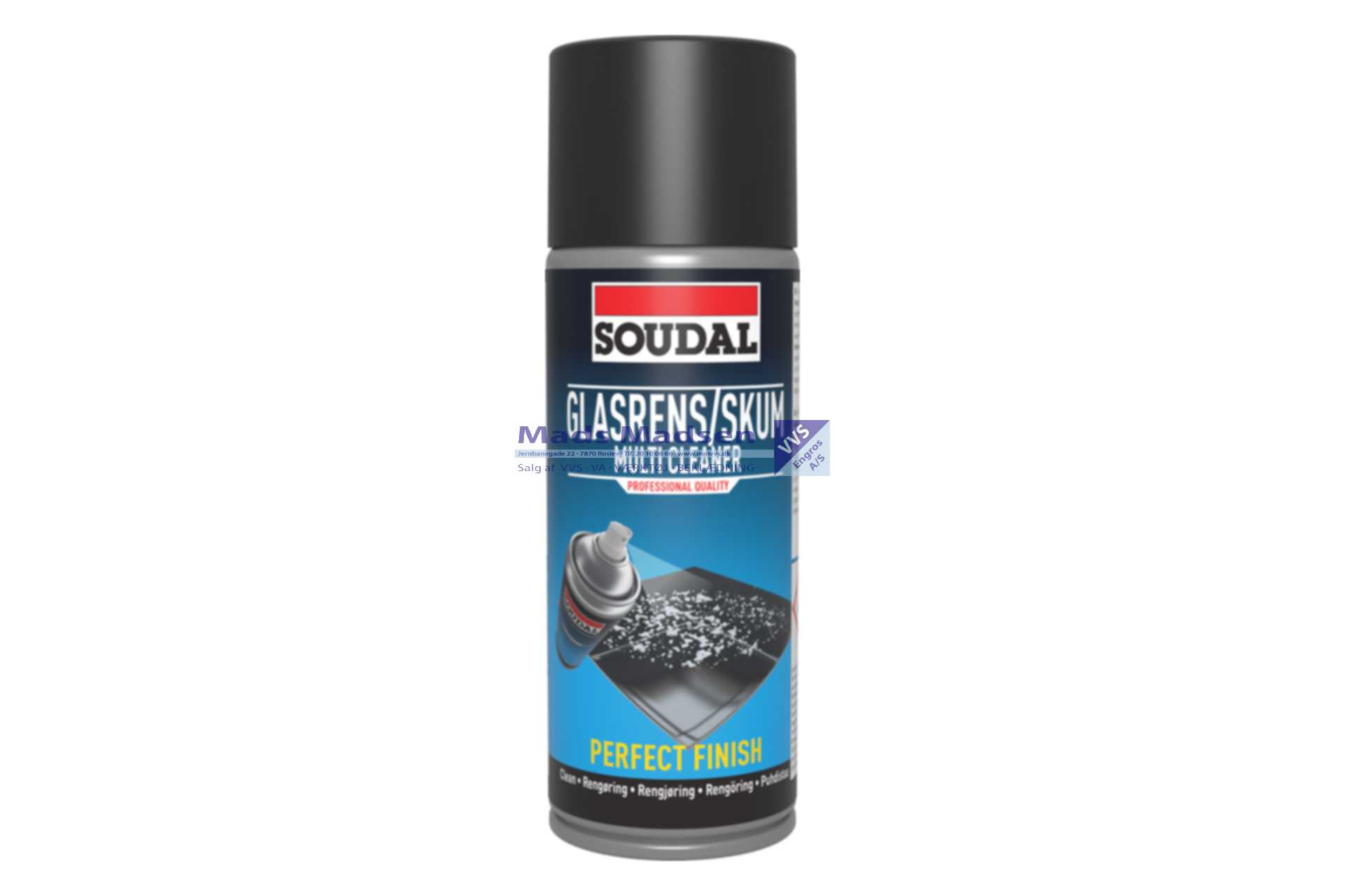 Soudal Glasrens/skum á 400ml 6 stk/krt