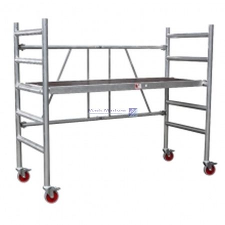 Jumbo Rullestillads 128 x 74 cm arb.højde 3,55 mtr, ståhøjde 1,55 mtr 128SKL