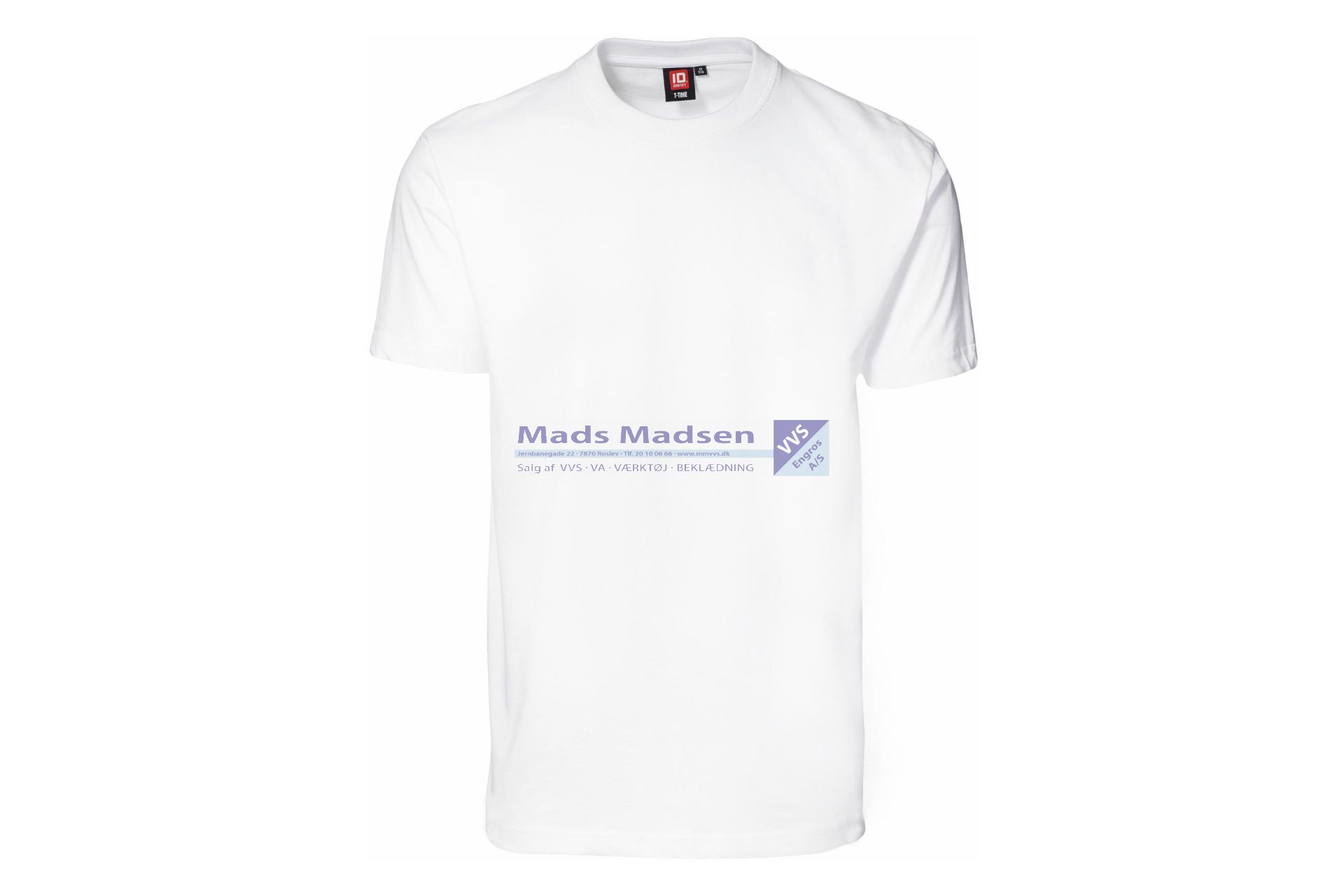 T-Shirt 0510 Hvid Str. XL *NETTOPRIS*