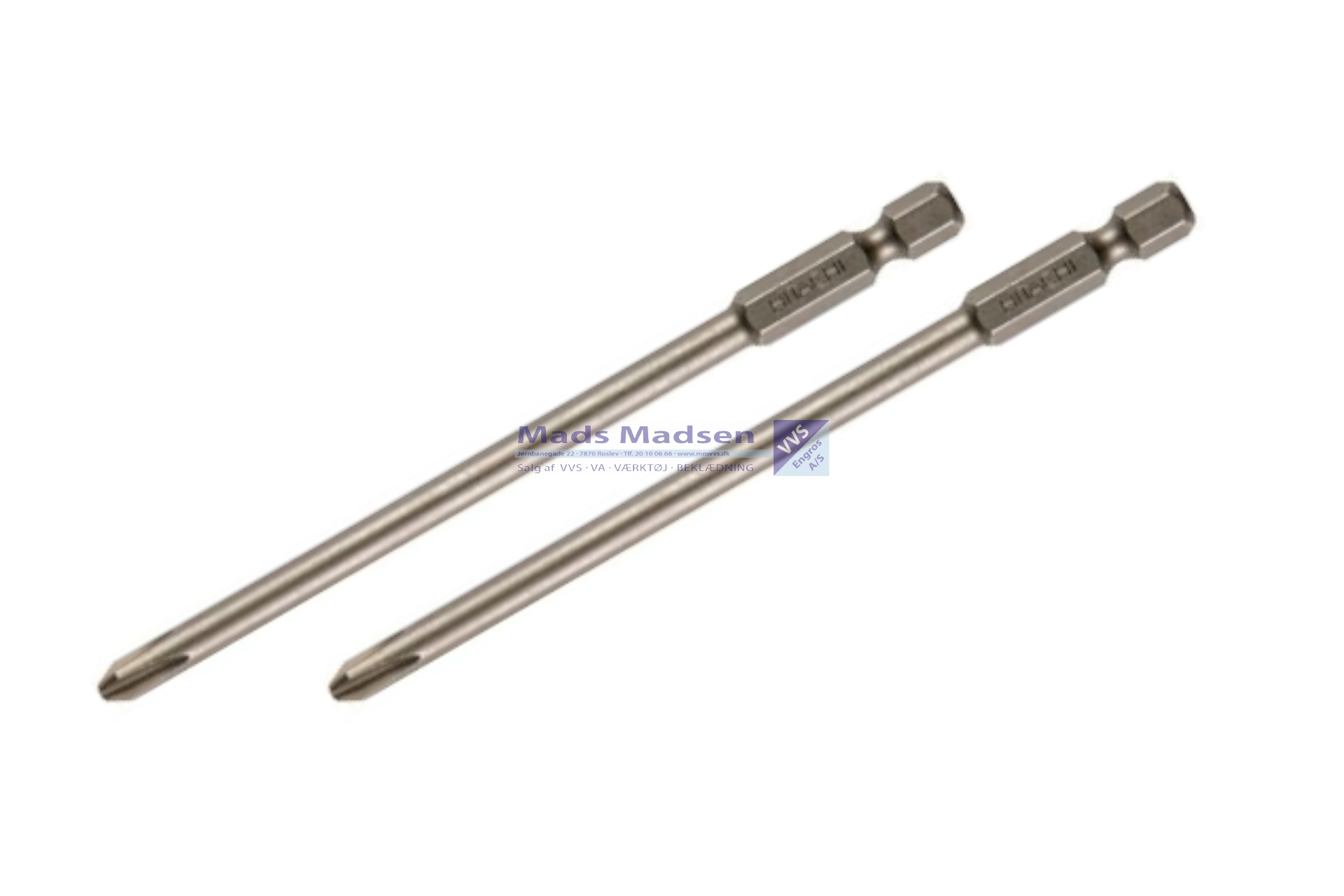 1/4" x 134,6mm Bits PH2 f/ Hikoki Skrueautomat WH18DSL pk.á 2 stk 60120727