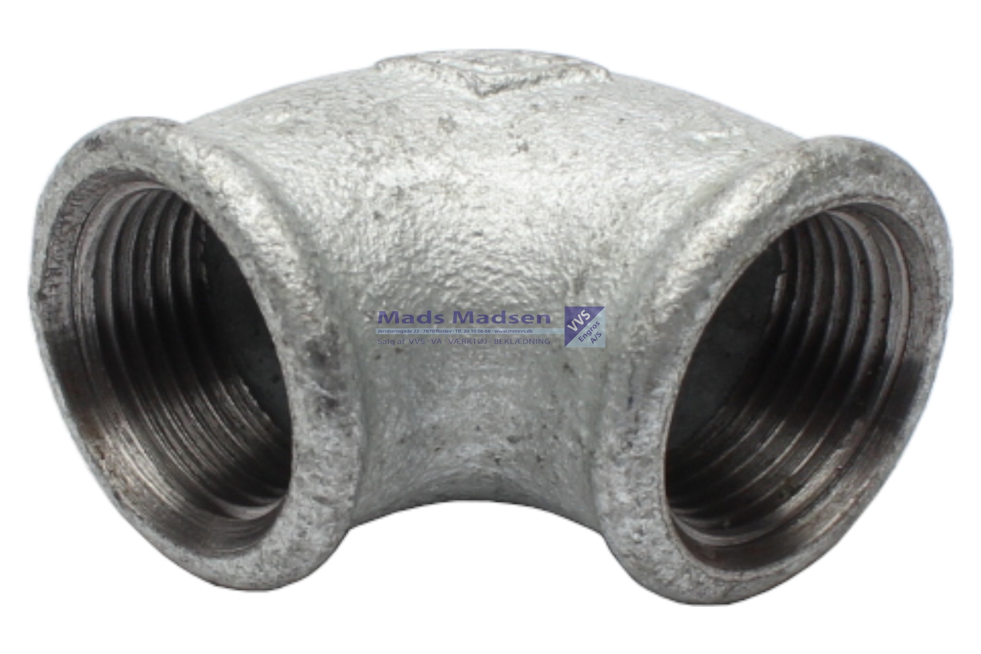 3/4" galv. vinkel m/m